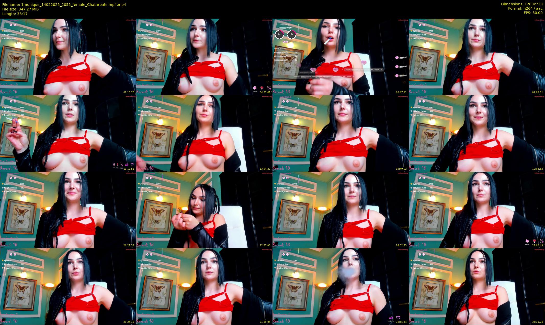1munique — 39 minute Chaturbate female cam show recording, 720p, Feb 14, 2025