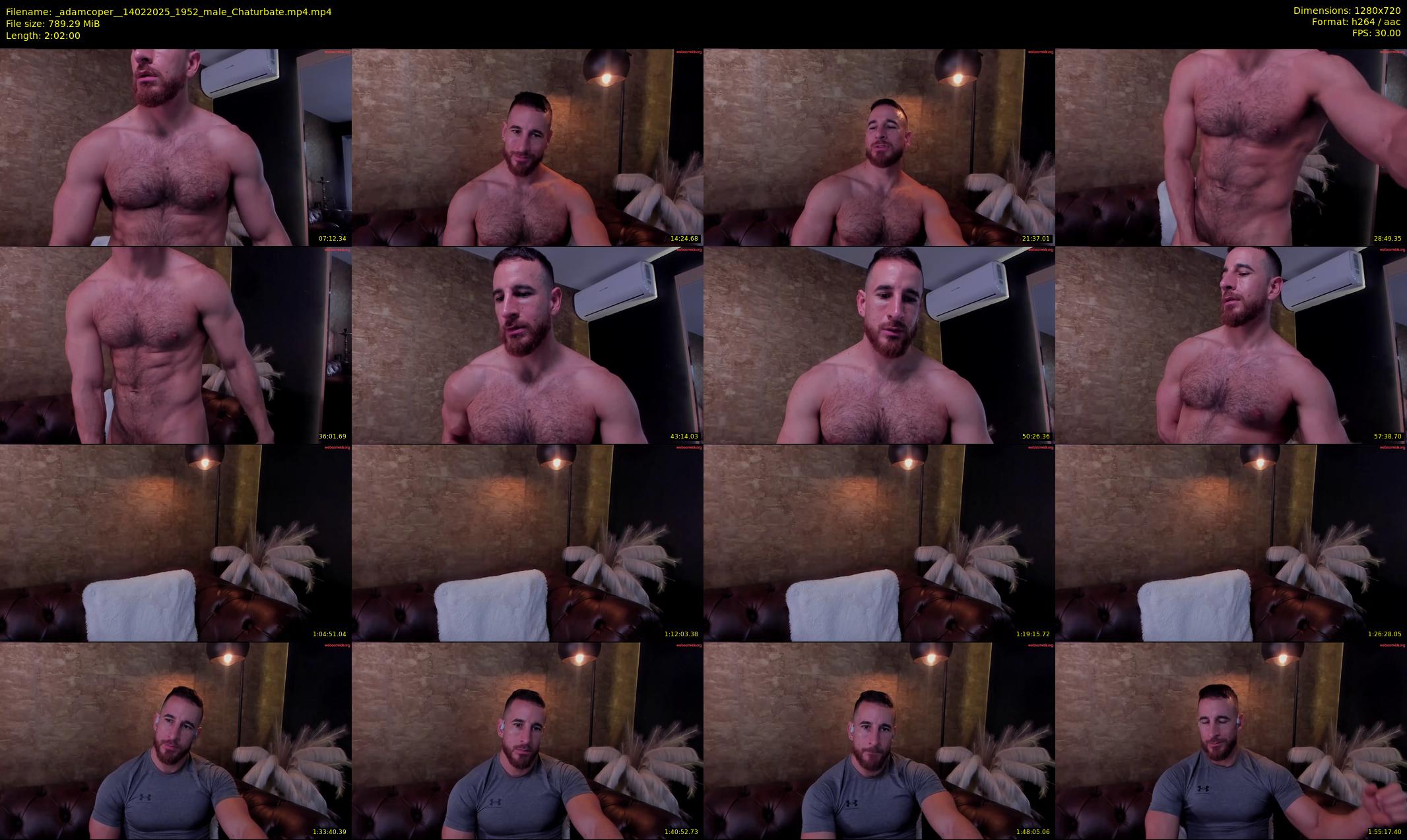 _adamcoper_ — 122 minute Chaturbate male cam show recording, 720p, Feb 14, 2025