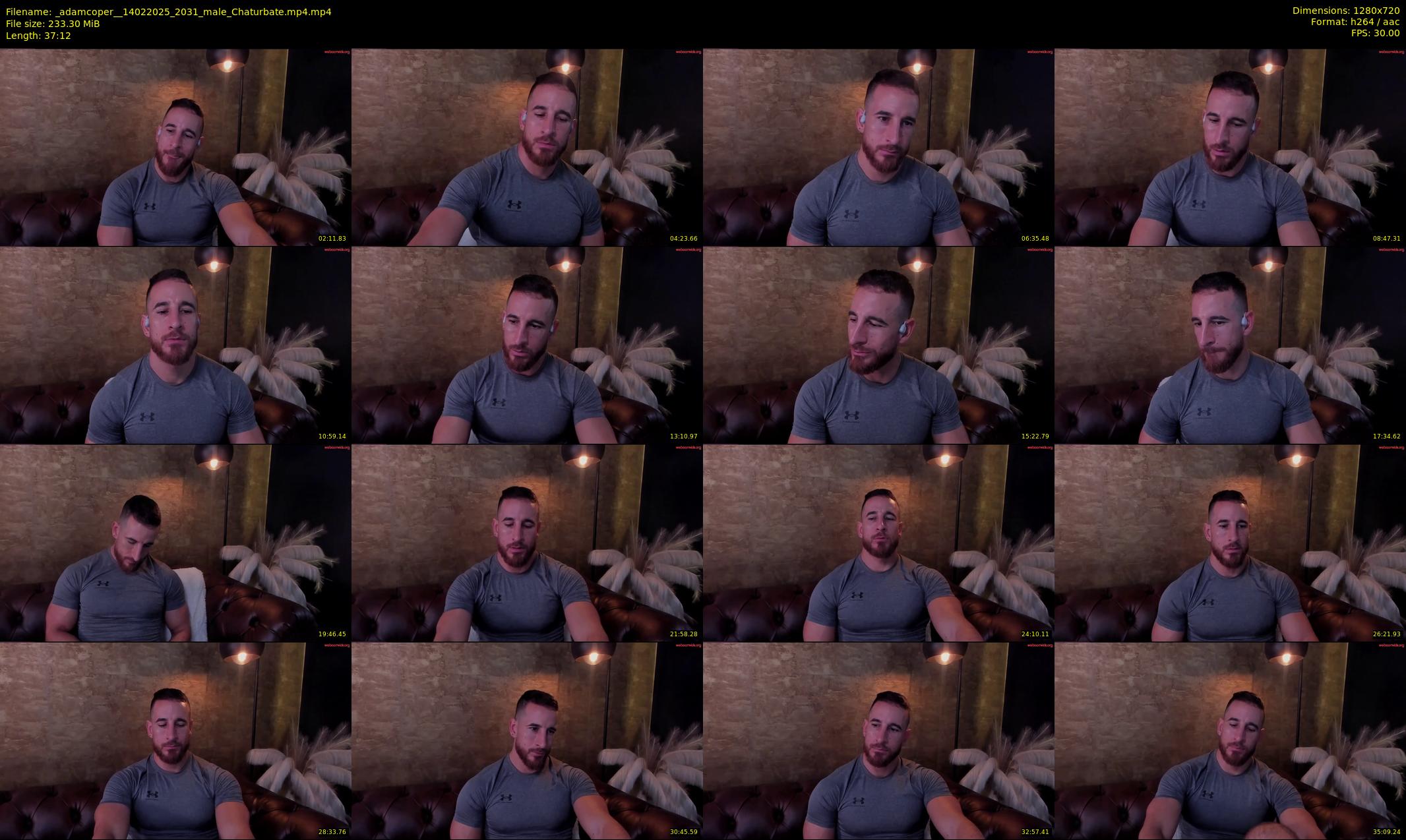 _adamcoper_ — 38 minute Chaturbate male cam show recording, 720p, Feb 14, 2025