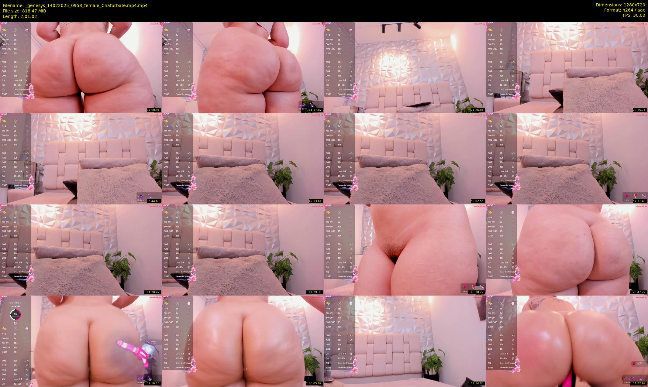 _genesys — 122 minute Chaturbate female cam show recording, 720p, Feb 14, 2025