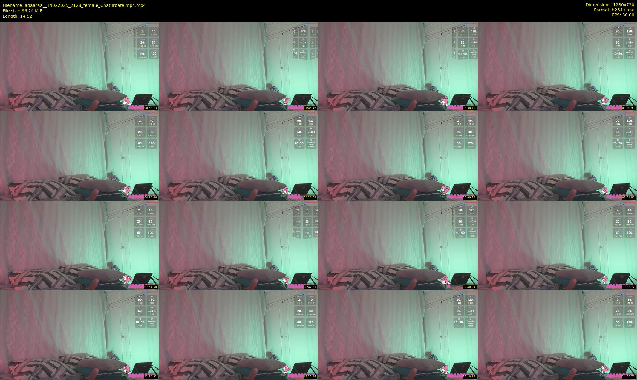 adaaraa_ — 15 minute Chaturbate female cam show recording, 720p, Feb 14, 2025