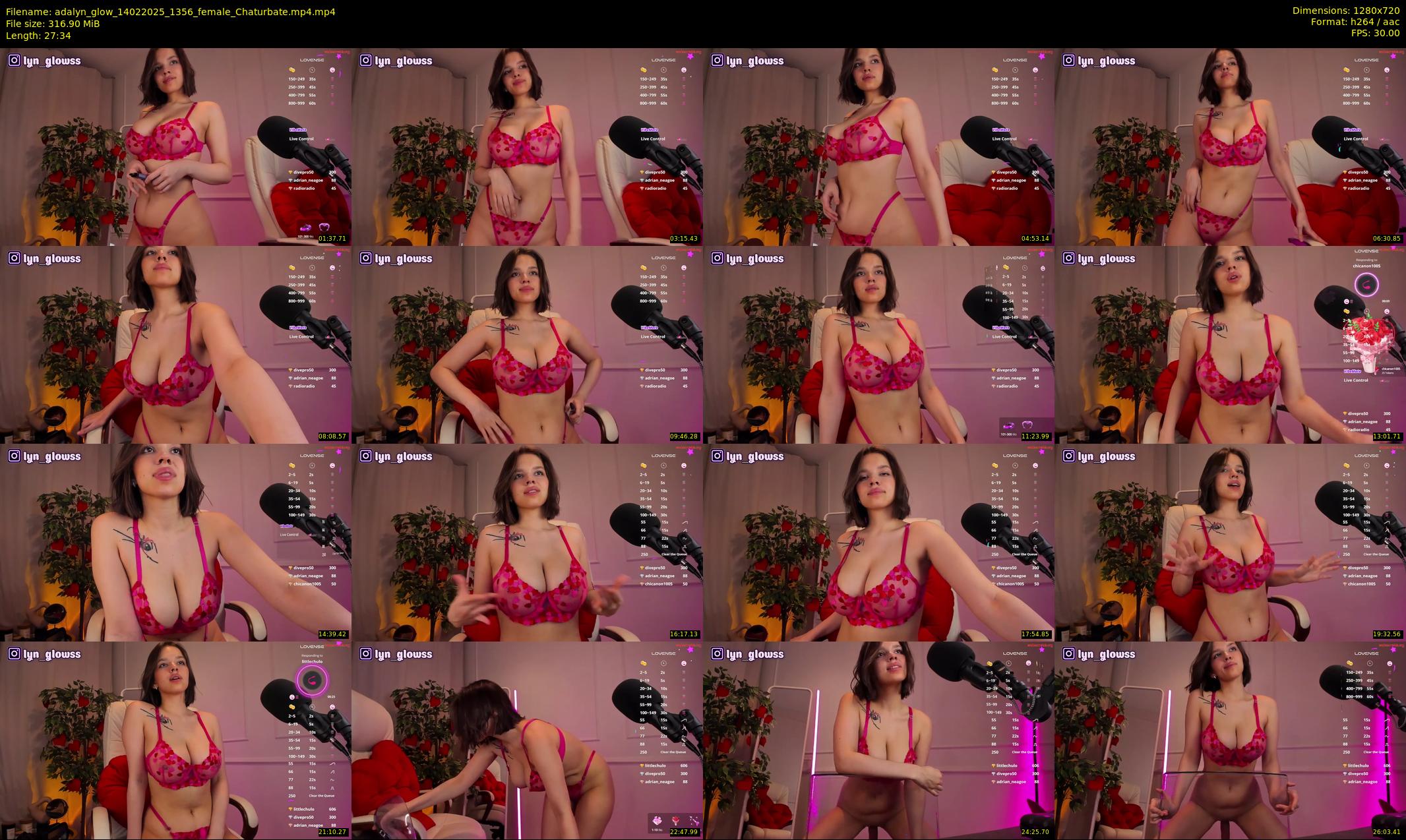 adalyn_glow — 28 minute Chaturbate female cam show recording, 720p, Feb 14, 2025