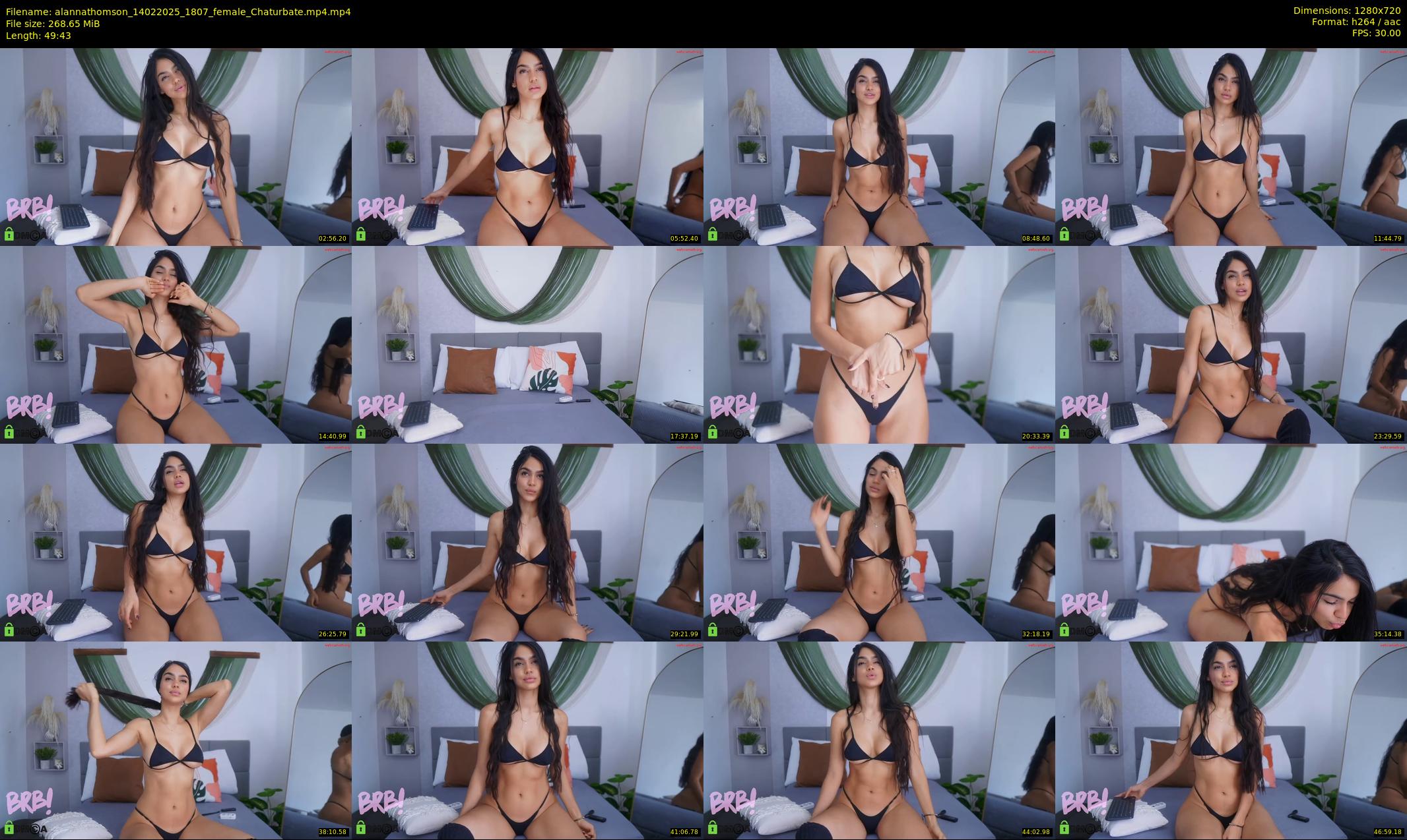 alannathomson — 50 minute Chaturbate female cam show recording, 720p, Feb 14, 2025