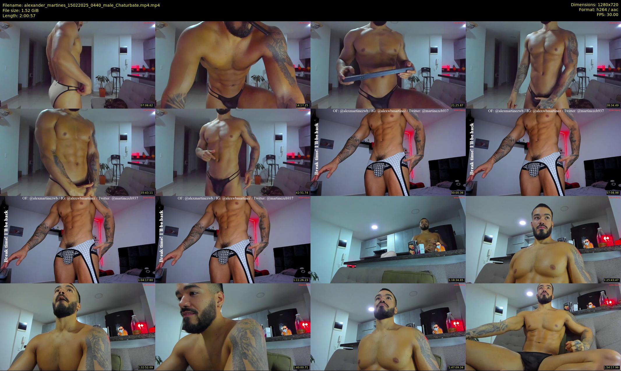 alexander_martines — 121 minute Chaturbate male cam show recording, 720p, Feb 15, 2025