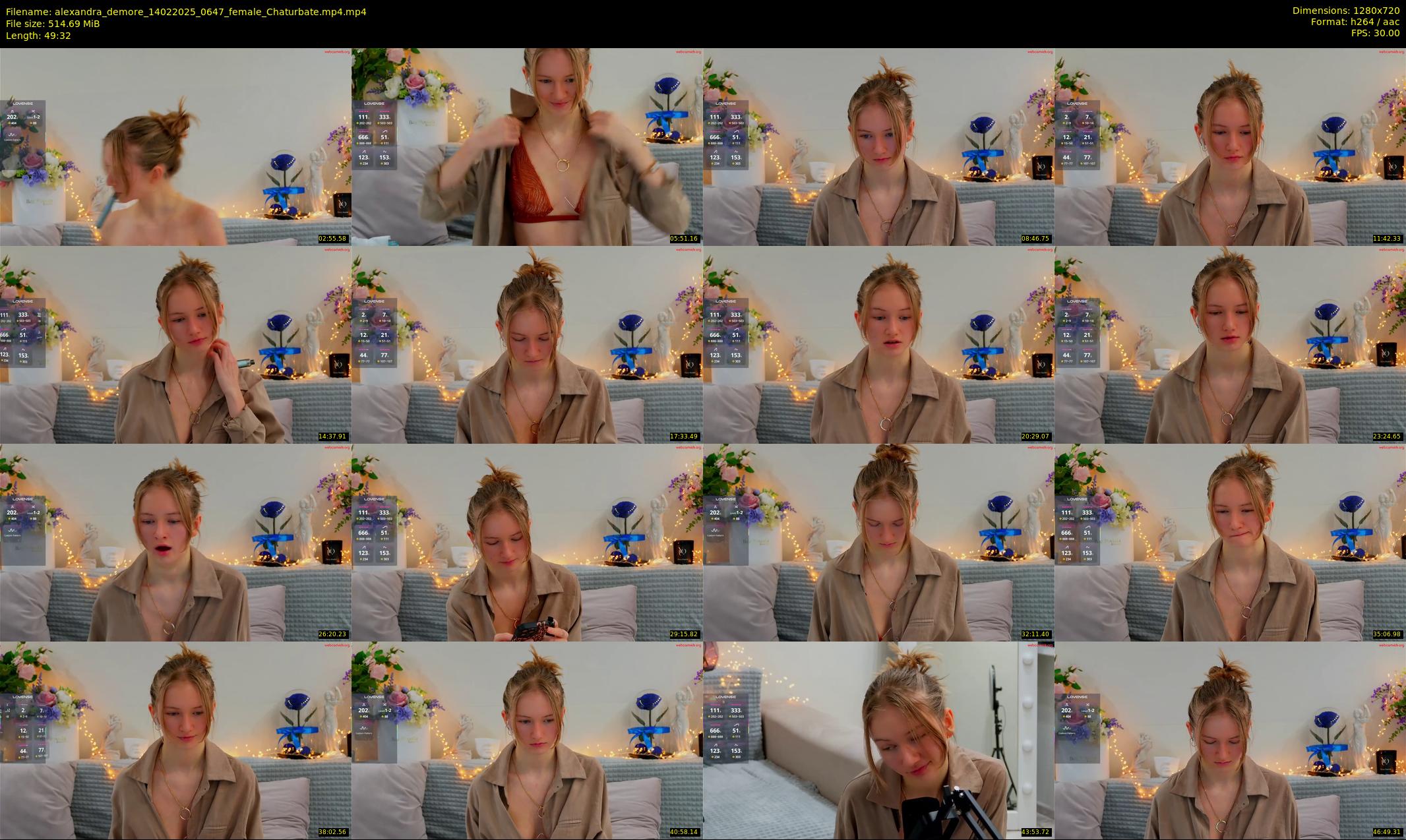 alexandra_demore — 50 minute Chaturbate female cam show recording, 720p, Feb 14, 2025