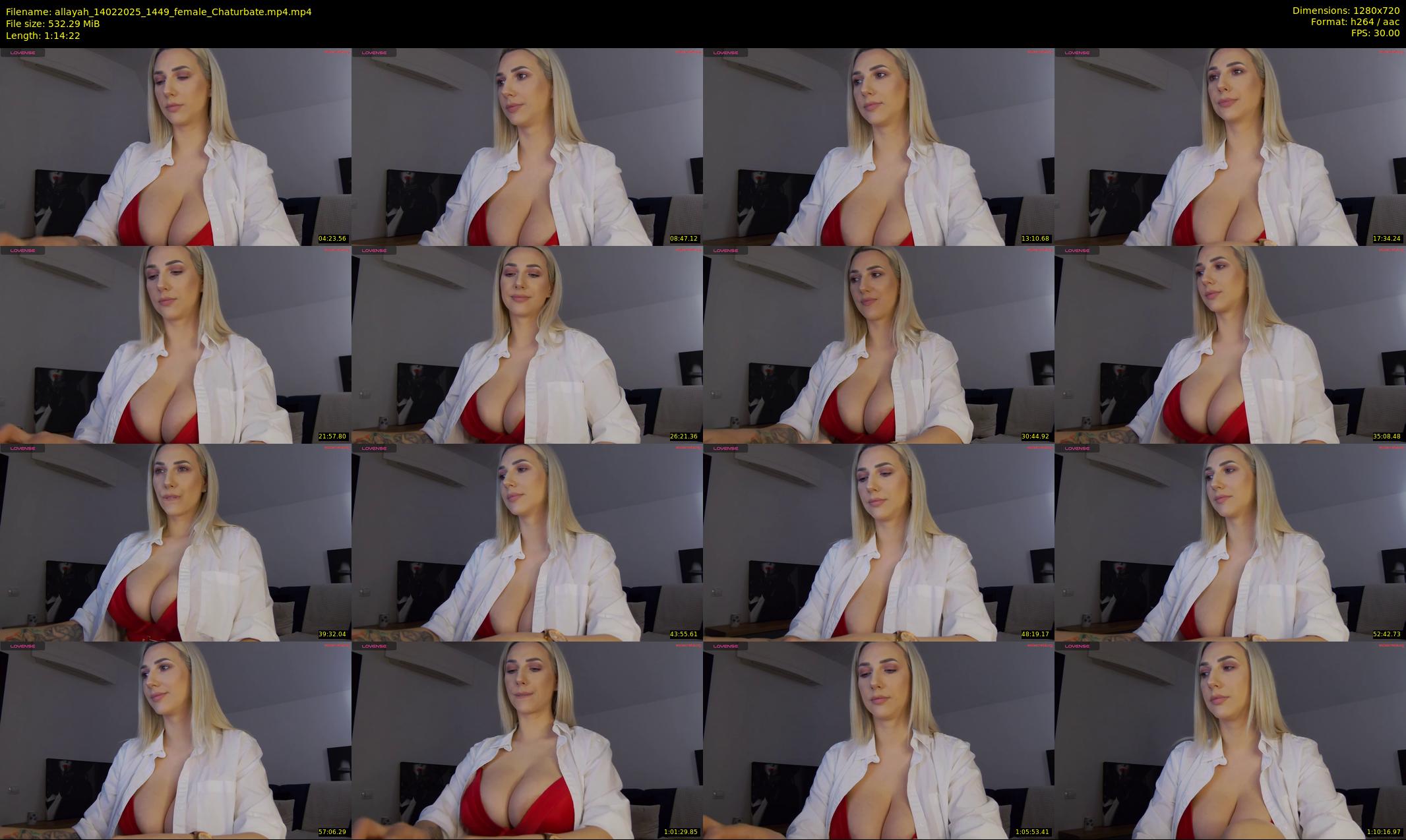 allayah — 75 minute Chaturbate female cam show recording, 720p, Feb 14, 2025