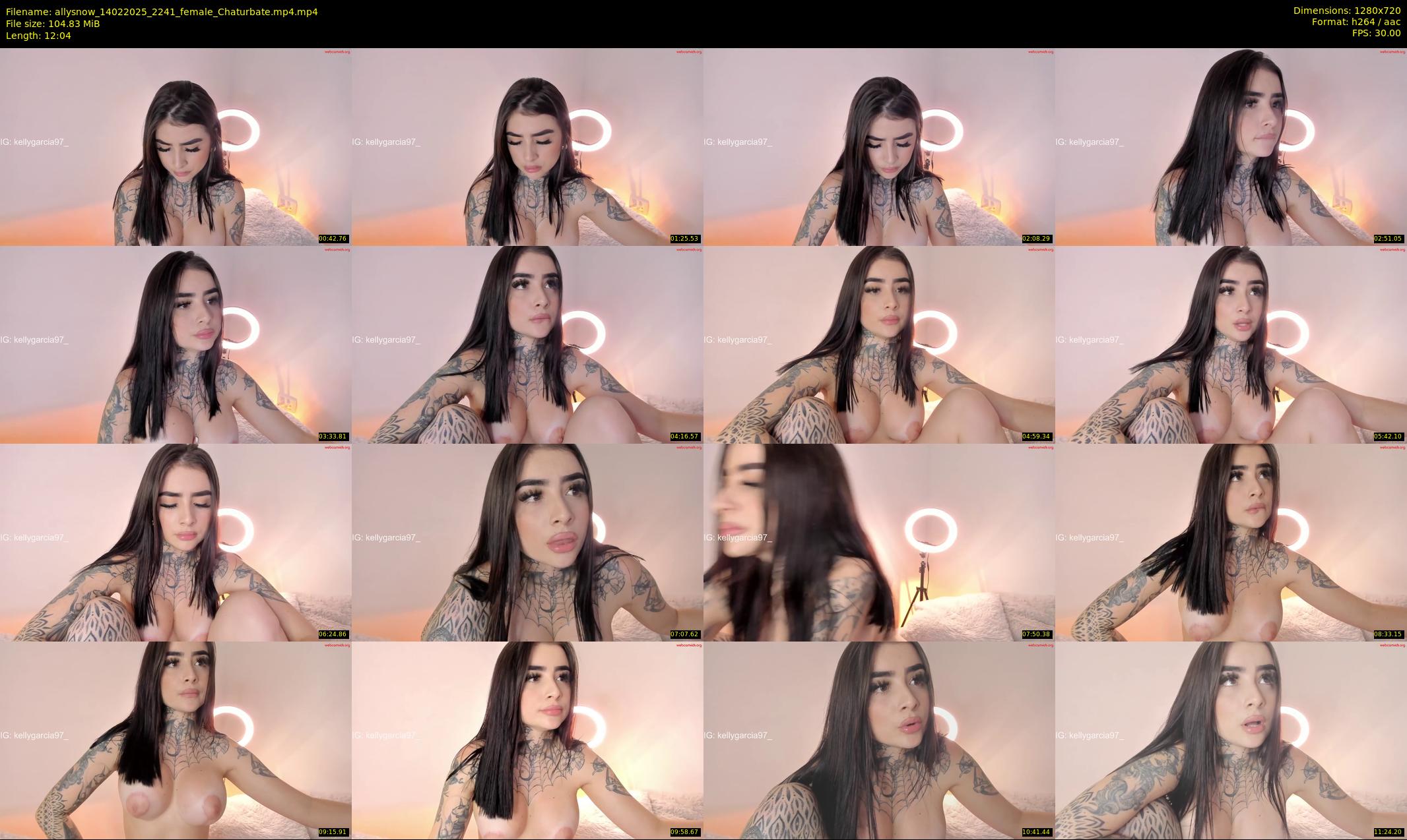allysnow — 13 minute Chaturbate female cam show recording, 720p, Feb 14, 2025