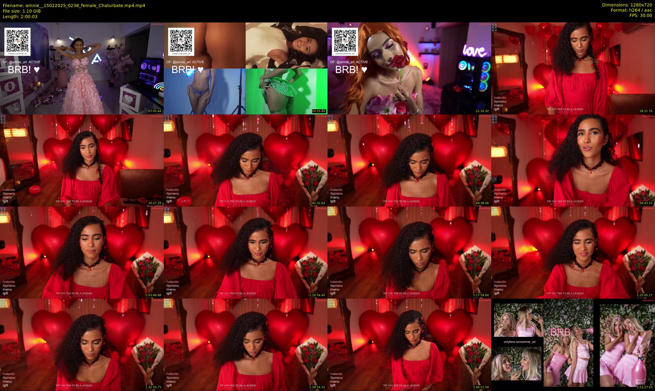 amnie_ — 121 minute Chaturbate female cam show recording, 720p, Feb 15, 2025