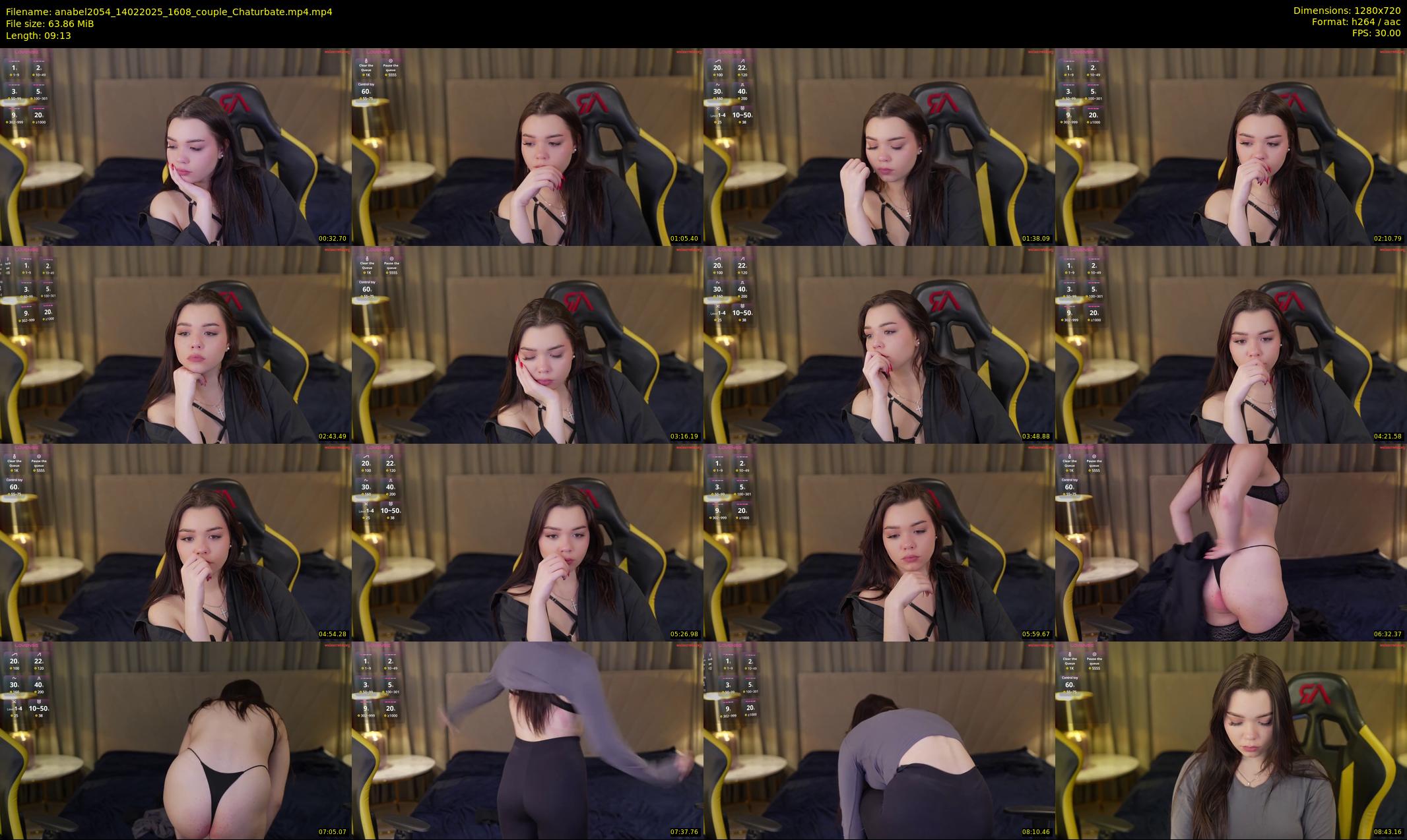 anabel2054 — 10 minute Chaturbate female cam show recording, 720p, Feb 14, 2025