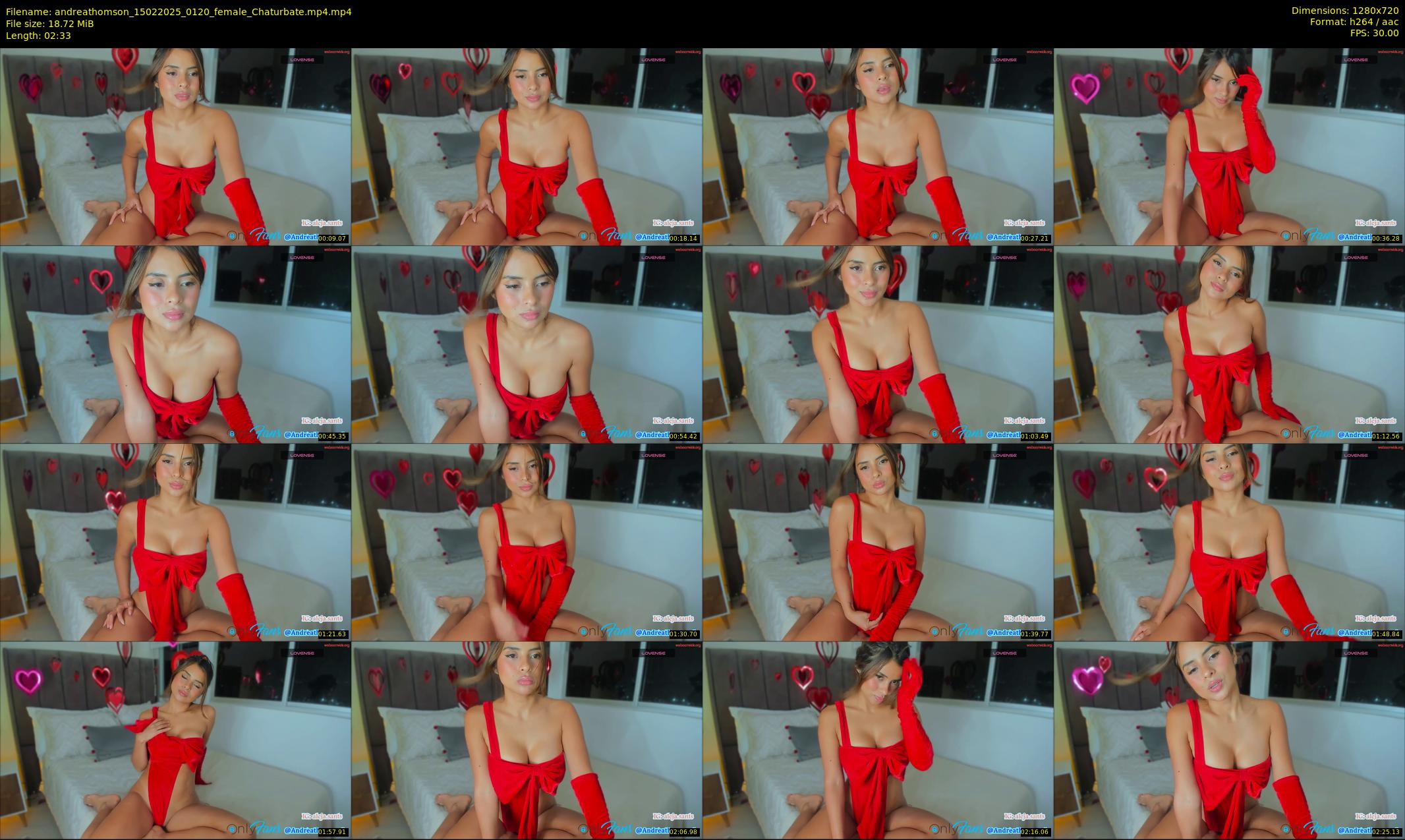 andreathomson — 3 minute Chaturbate female cam show recording, 720p, Feb 15, 2025