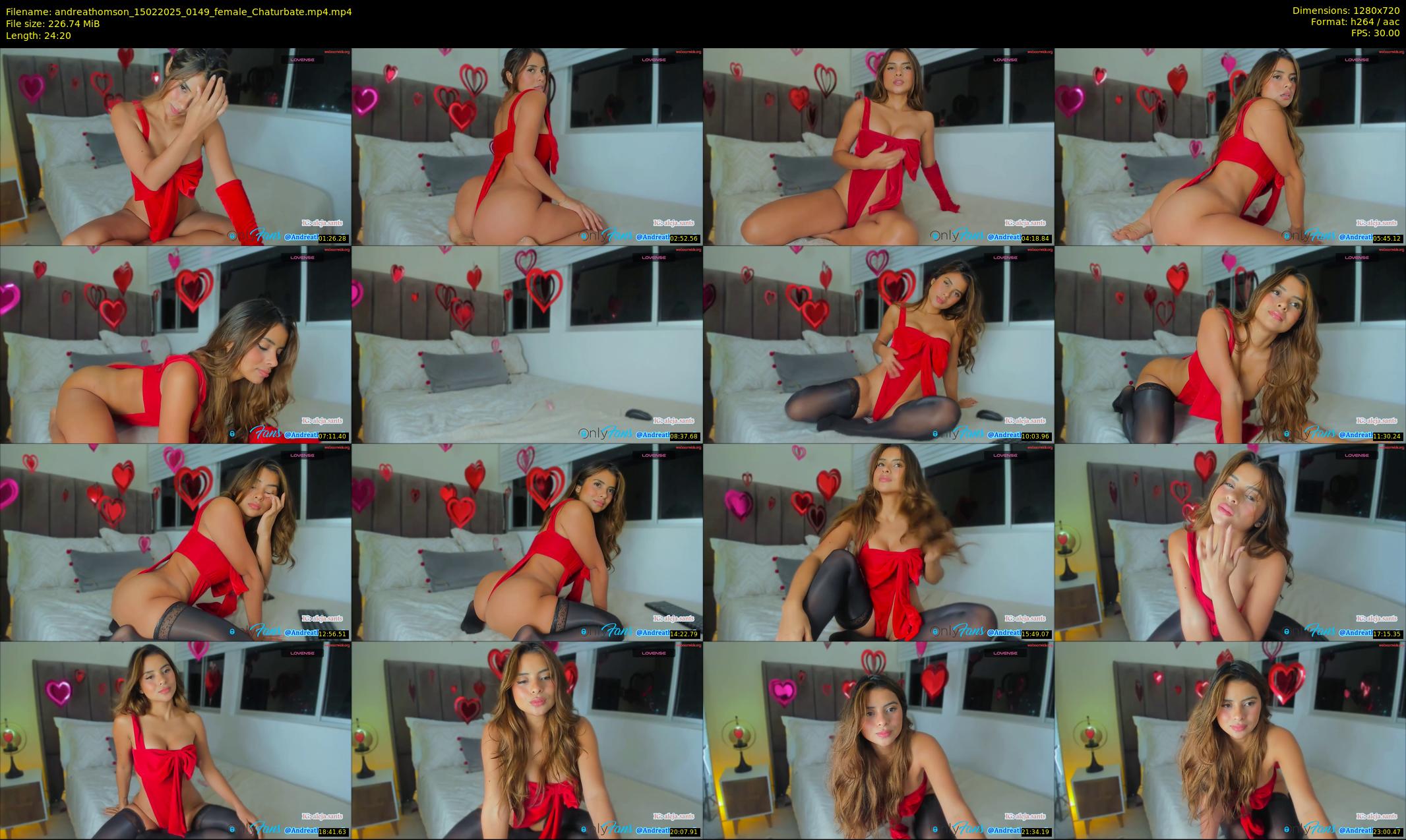 andreathomson — 25 minute Chaturbate female cam show recording, 720p, Feb 15, 2025