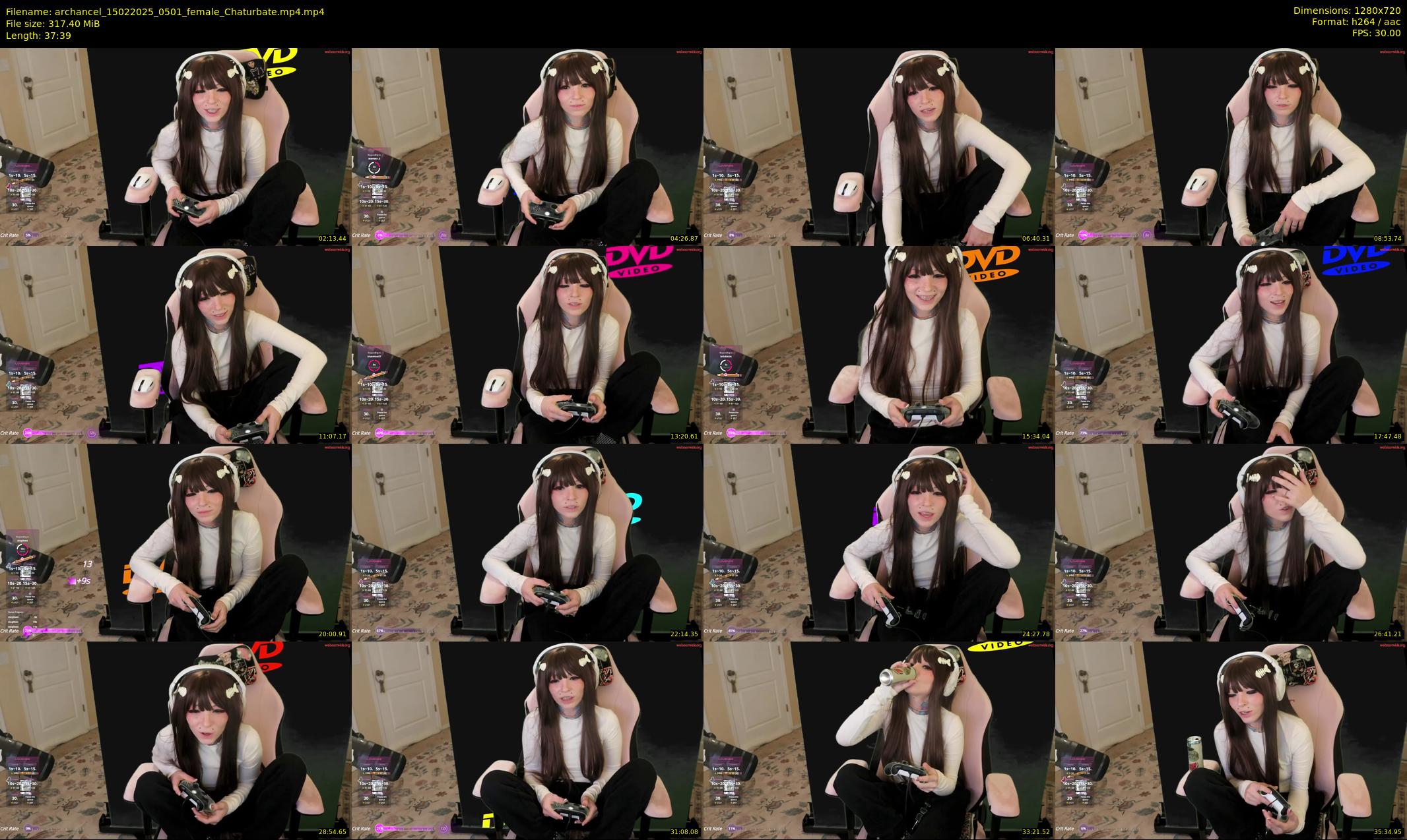 archancel — 38 minute Chaturbate female cam show recording, 720p, Feb 15, 2025