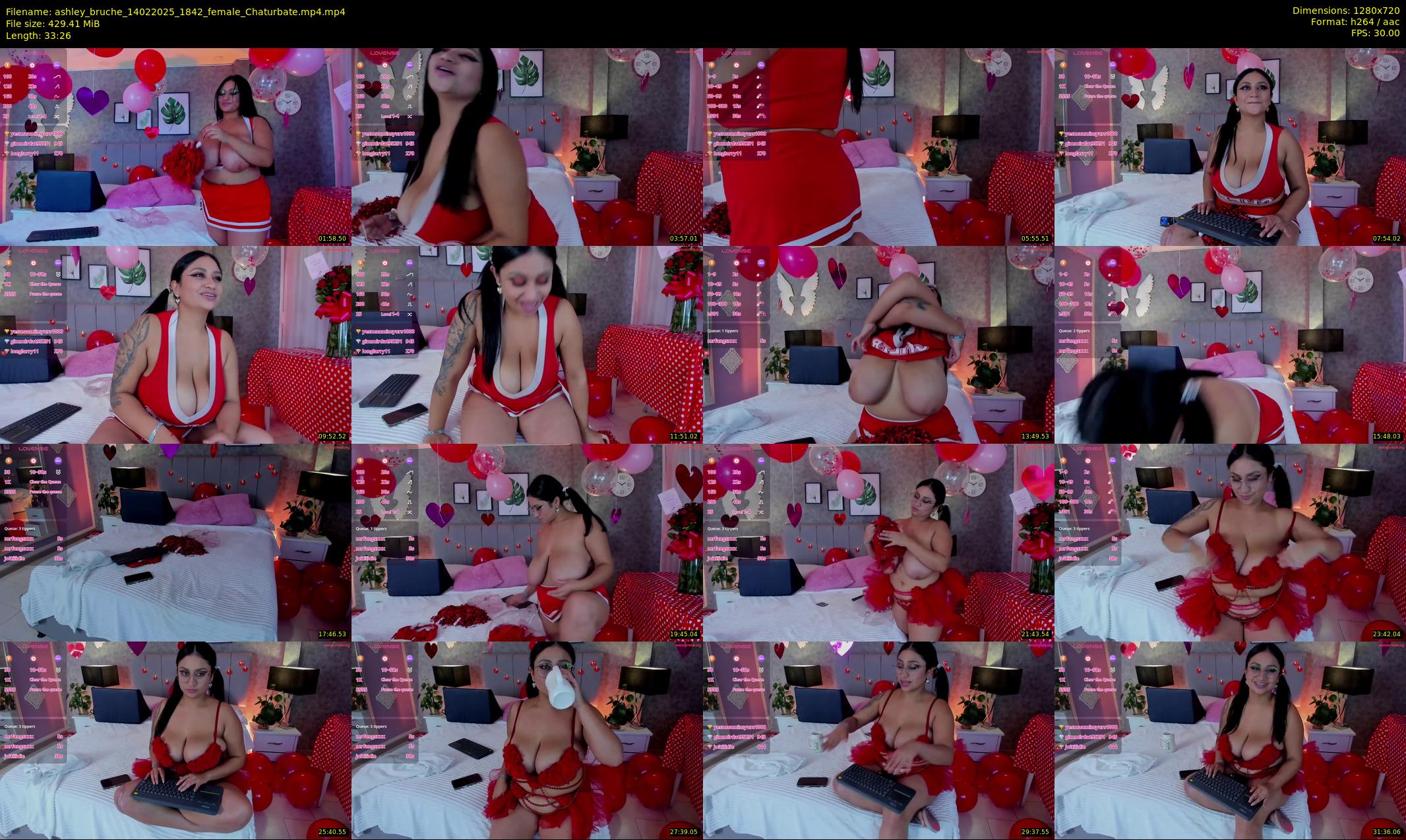 ashley_bruche — 34 minute Chaturbate female cam show recording, 720p, Feb 14, 2025