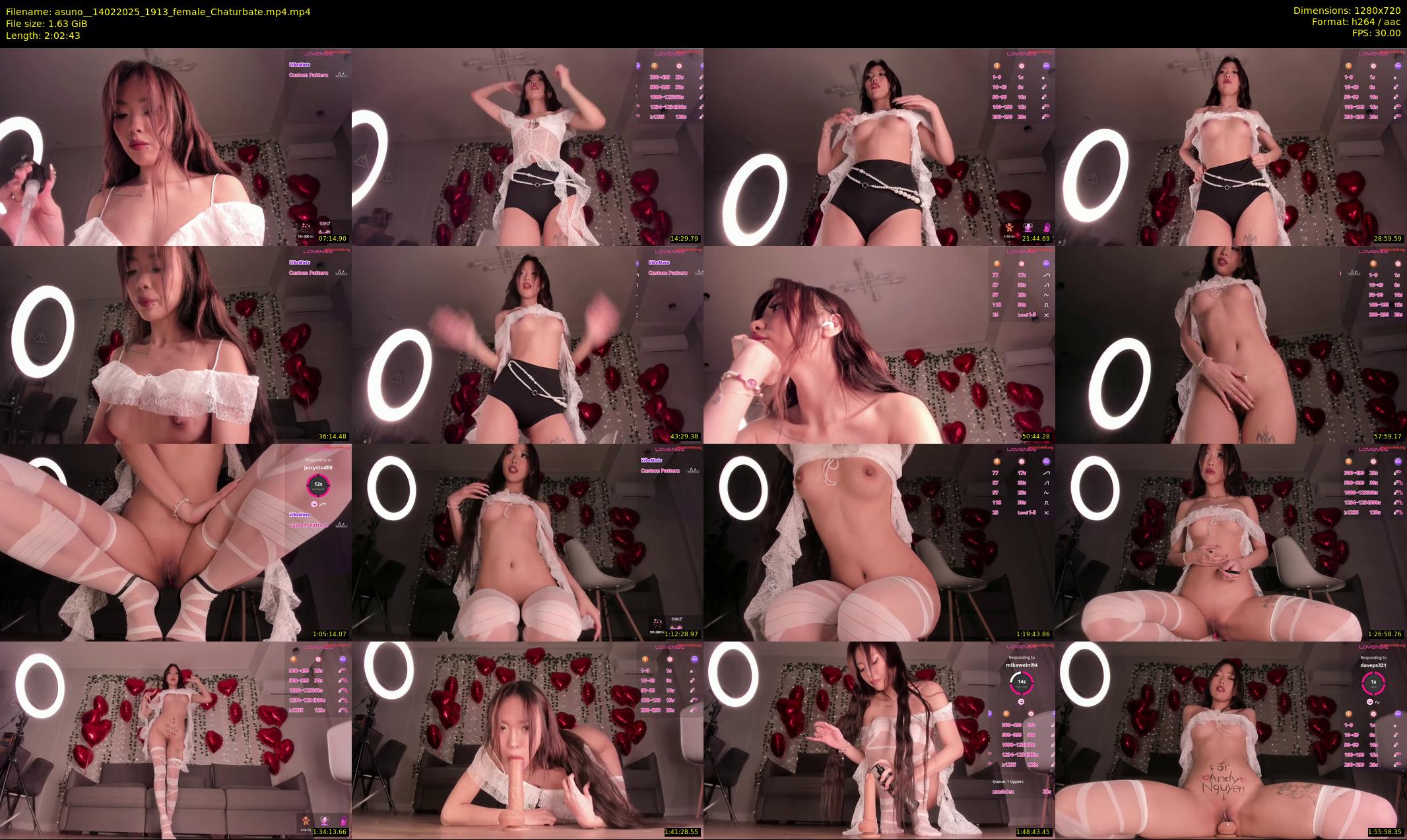 asuno_ — 123 minute Chaturbate female cam show recording, 720p, Feb 14, 2025