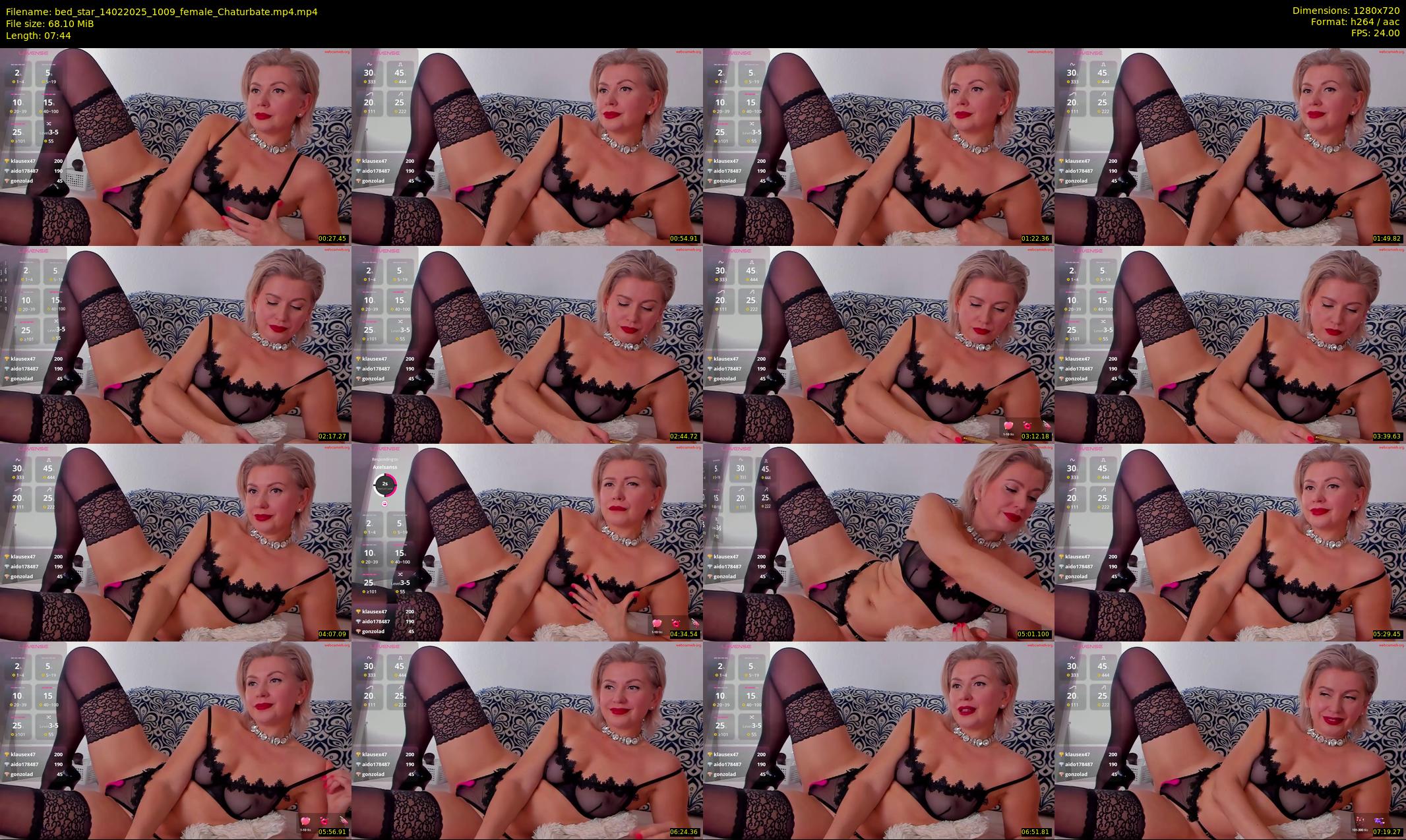 bed_star — 8 minute Chaturbate female cam show recording, 720p, Feb 14, 2025