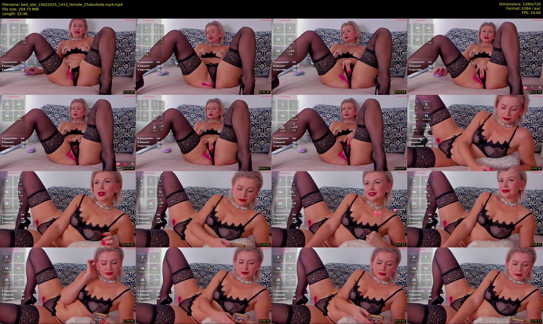 bed_star — 23 minute Chaturbate female cam show recording, 720p, Feb 14, 2025