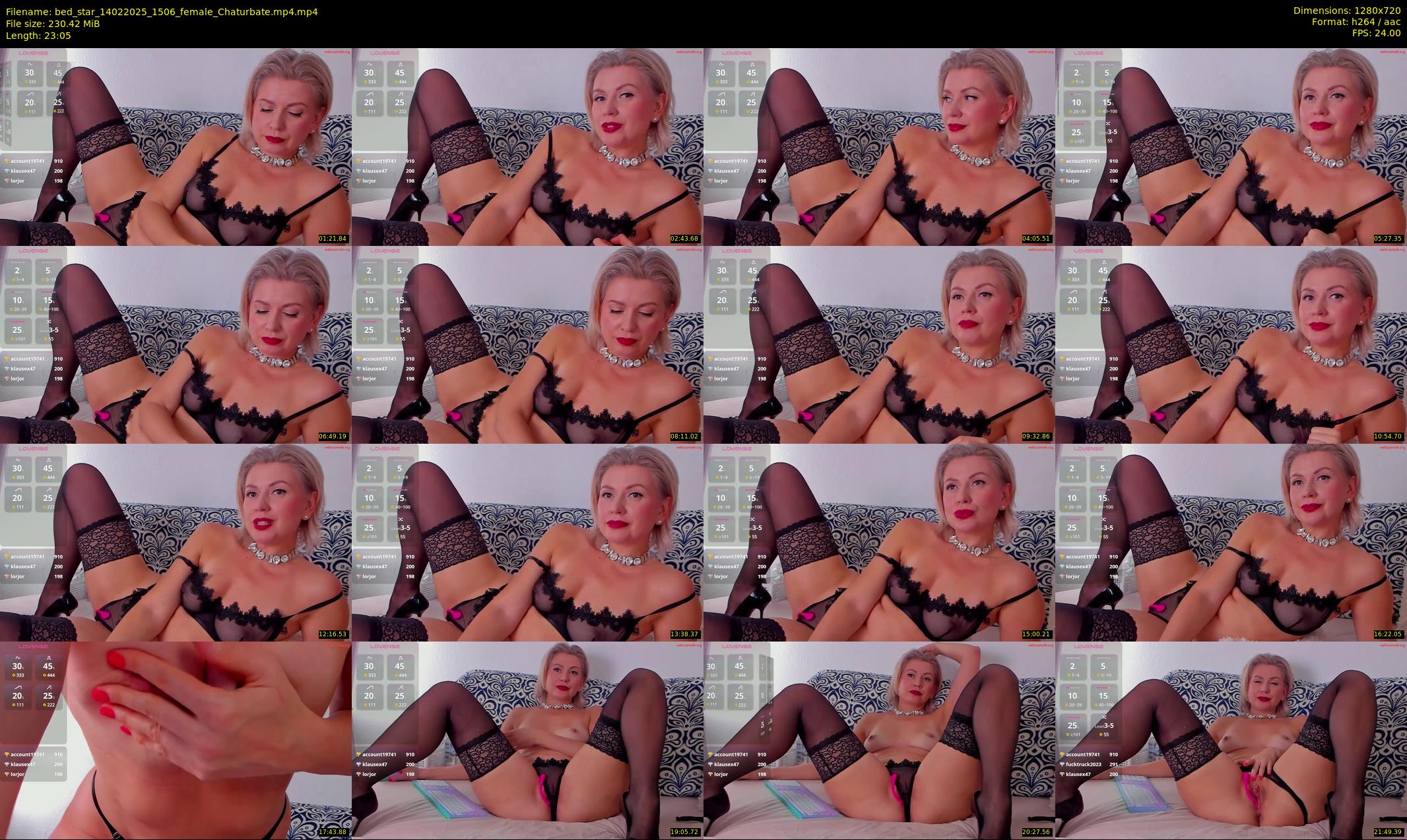 bed_star — 24 minute Chaturbate female cam show recording, 720p, Feb 14, 2025