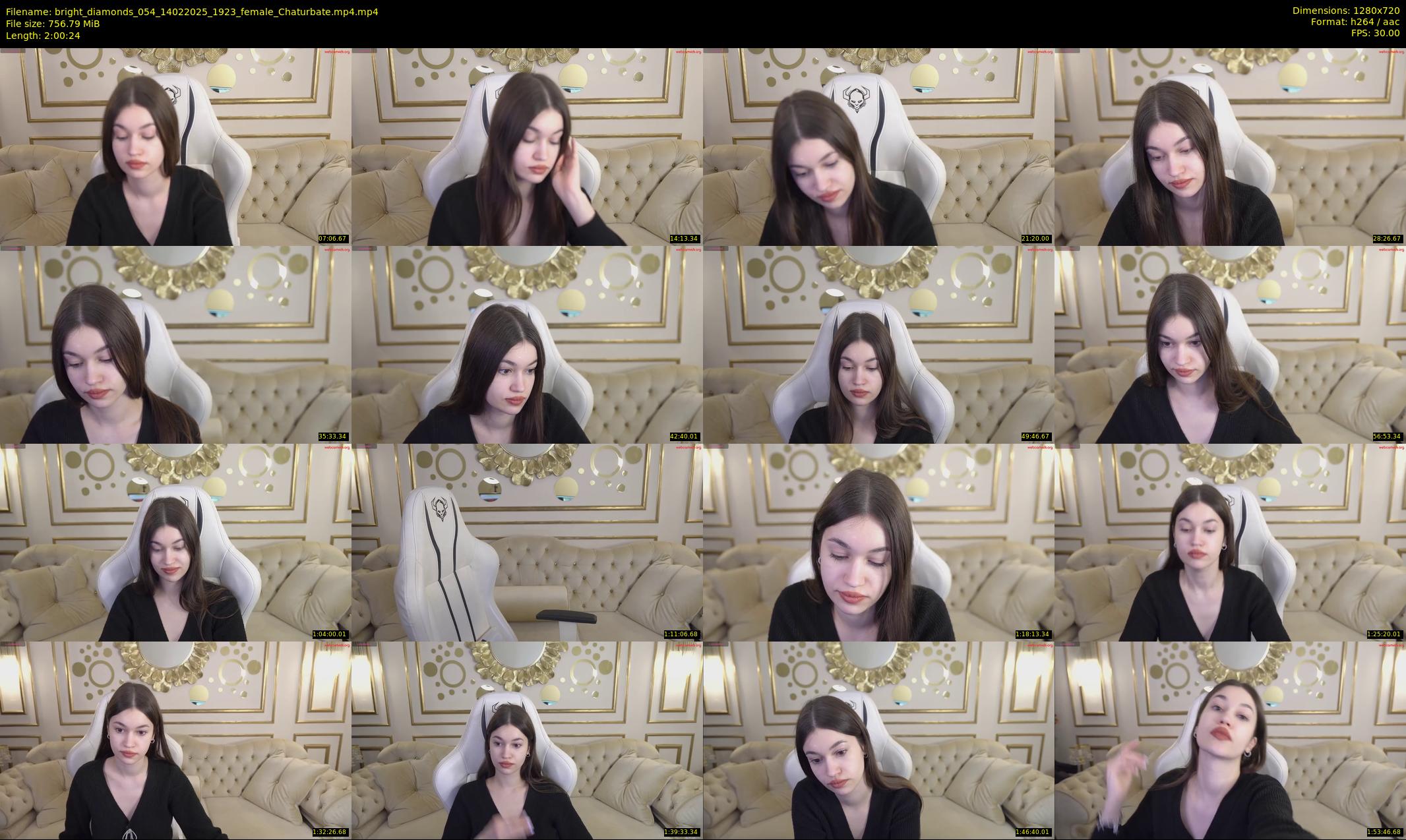 bright_diamonds_054 — 121 minute Chaturbate couple cam show recording, 720p, Feb 14, 2025