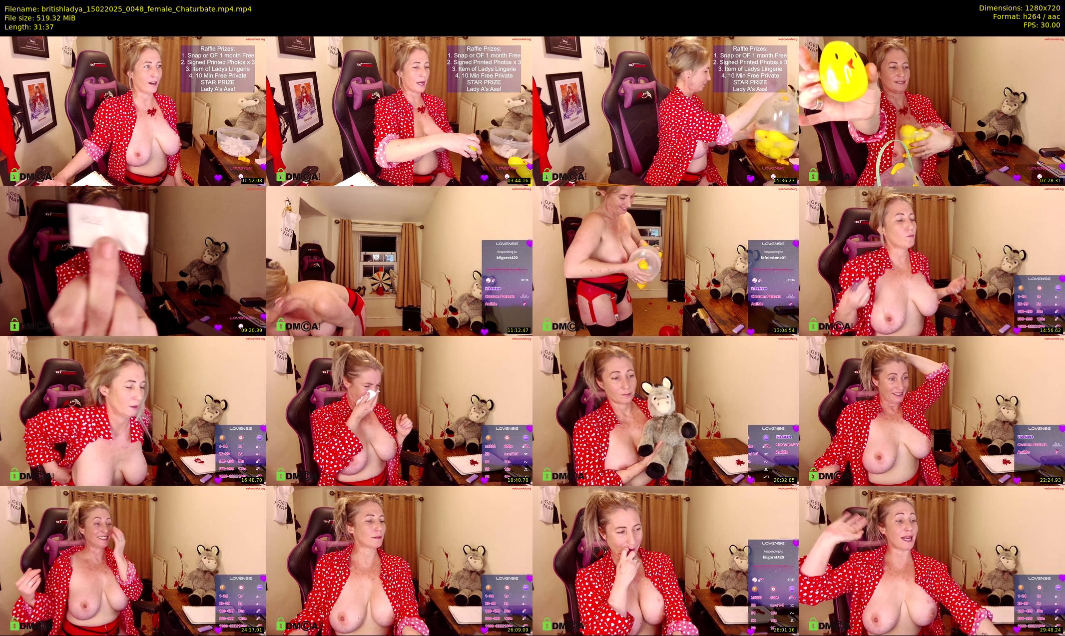 britishladya — 32 minute Chaturbate female cam show recording, 720p, Feb 15, 2025