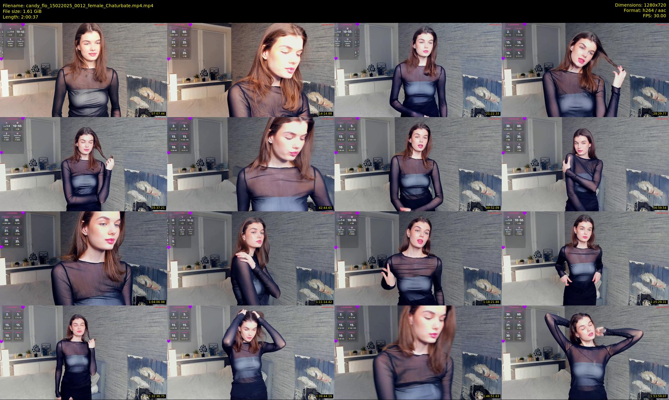 candy_flo — 121 minute Chaturbate female cam show recording, 720p, Feb 15, 2025