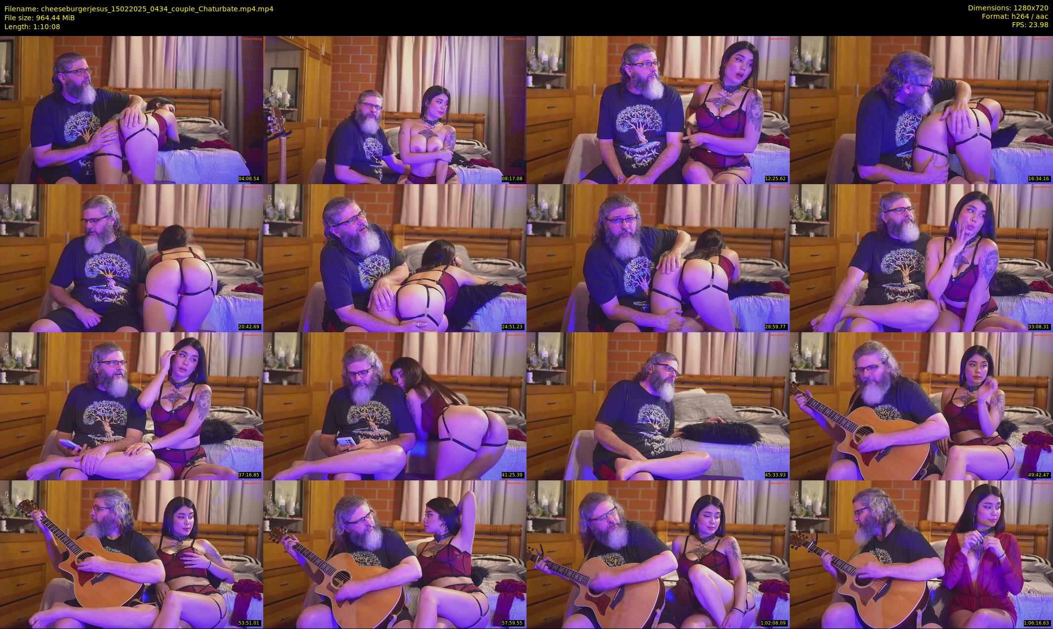 cheeseburgerjesus — 71 minute Chaturbate couple cam show recording, 720p, Feb 15, 2025