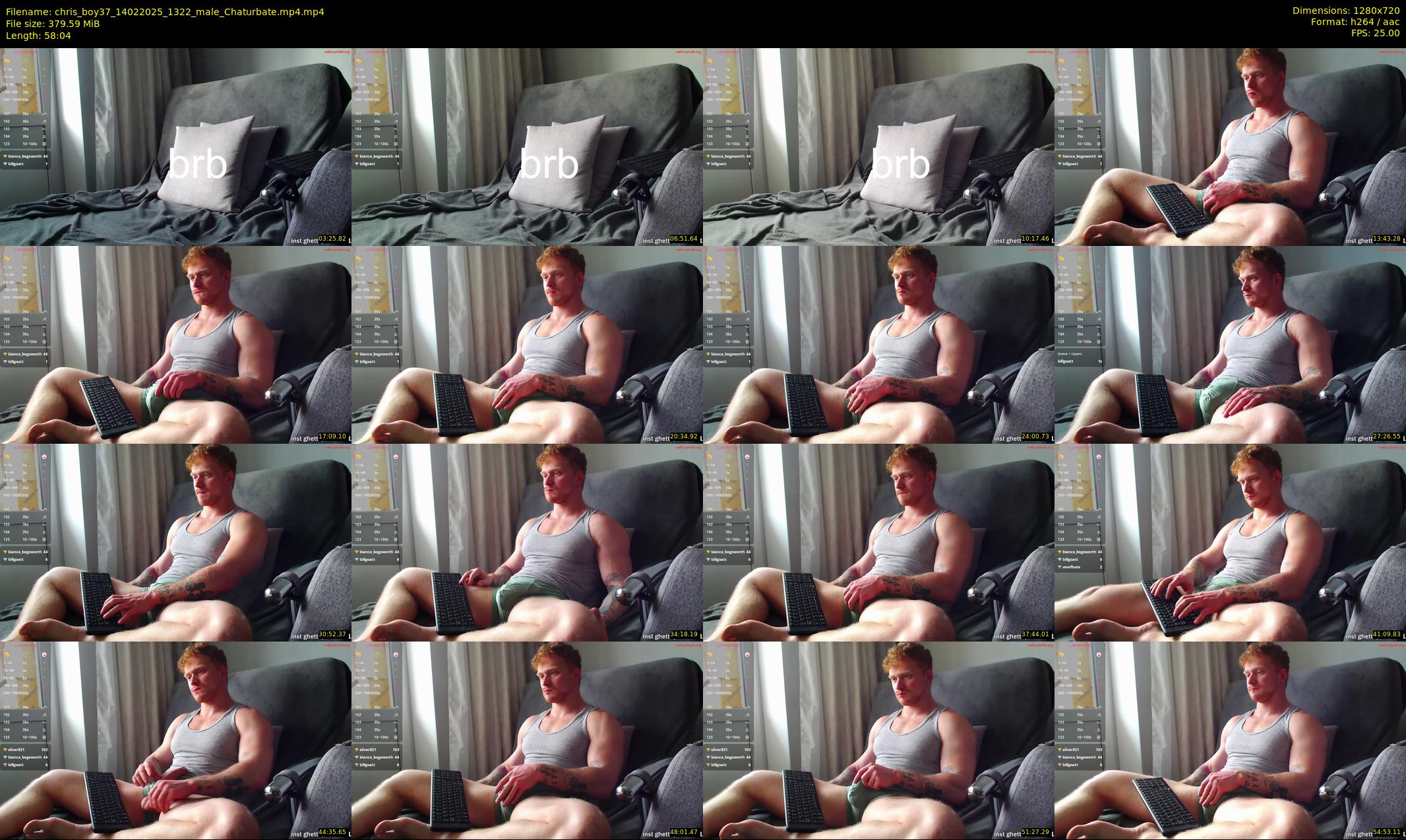 chris_boy37 — 59 minute Chaturbate male cam show recording, 720p, Feb 14, 2025