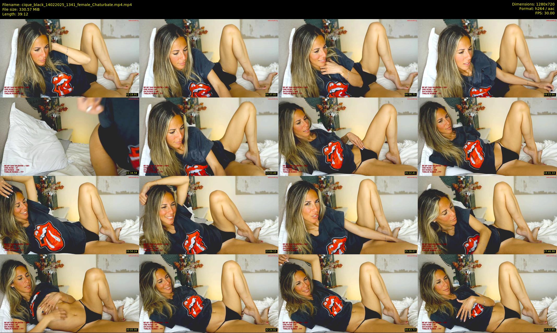 cique_black — 40 minute Chaturbate female cam show recording, 720p, Feb 14, 2025