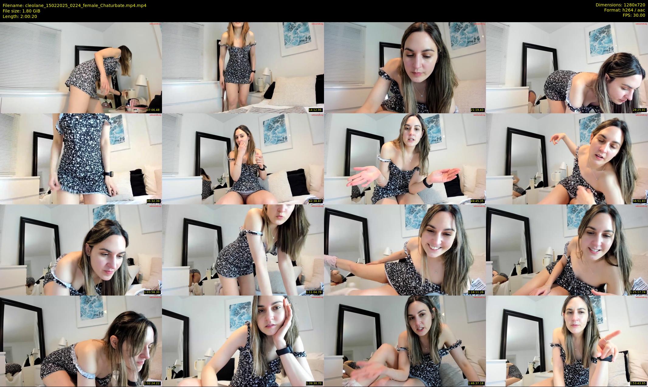 cleolane — 121 minute Chaturbate female cam show recording, 720p, Feb 15, 2025