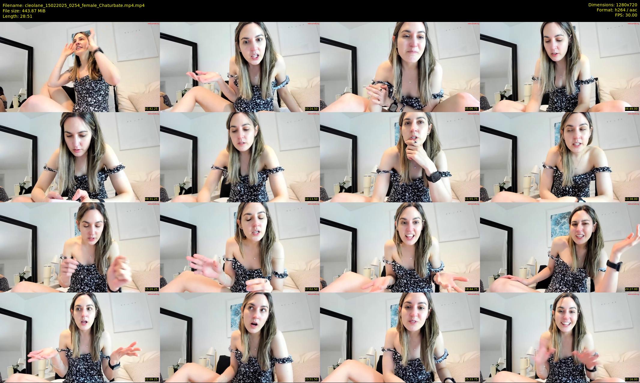 cleolane — 29 minute Chaturbate female cam show recording, 720p, Feb 15, 2025