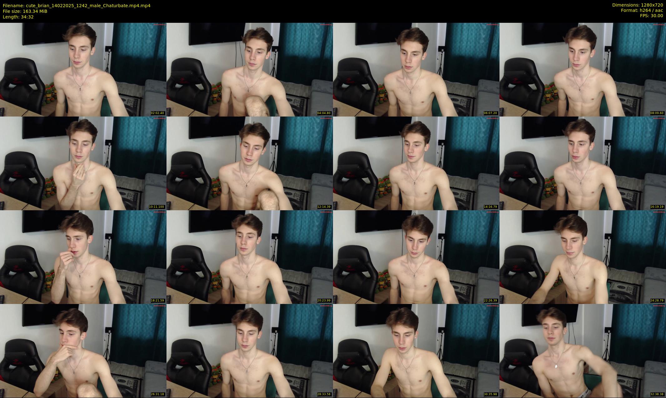 cute_brian — 35 minute Chaturbate male cam show recording, 720p, Feb 14, 2025