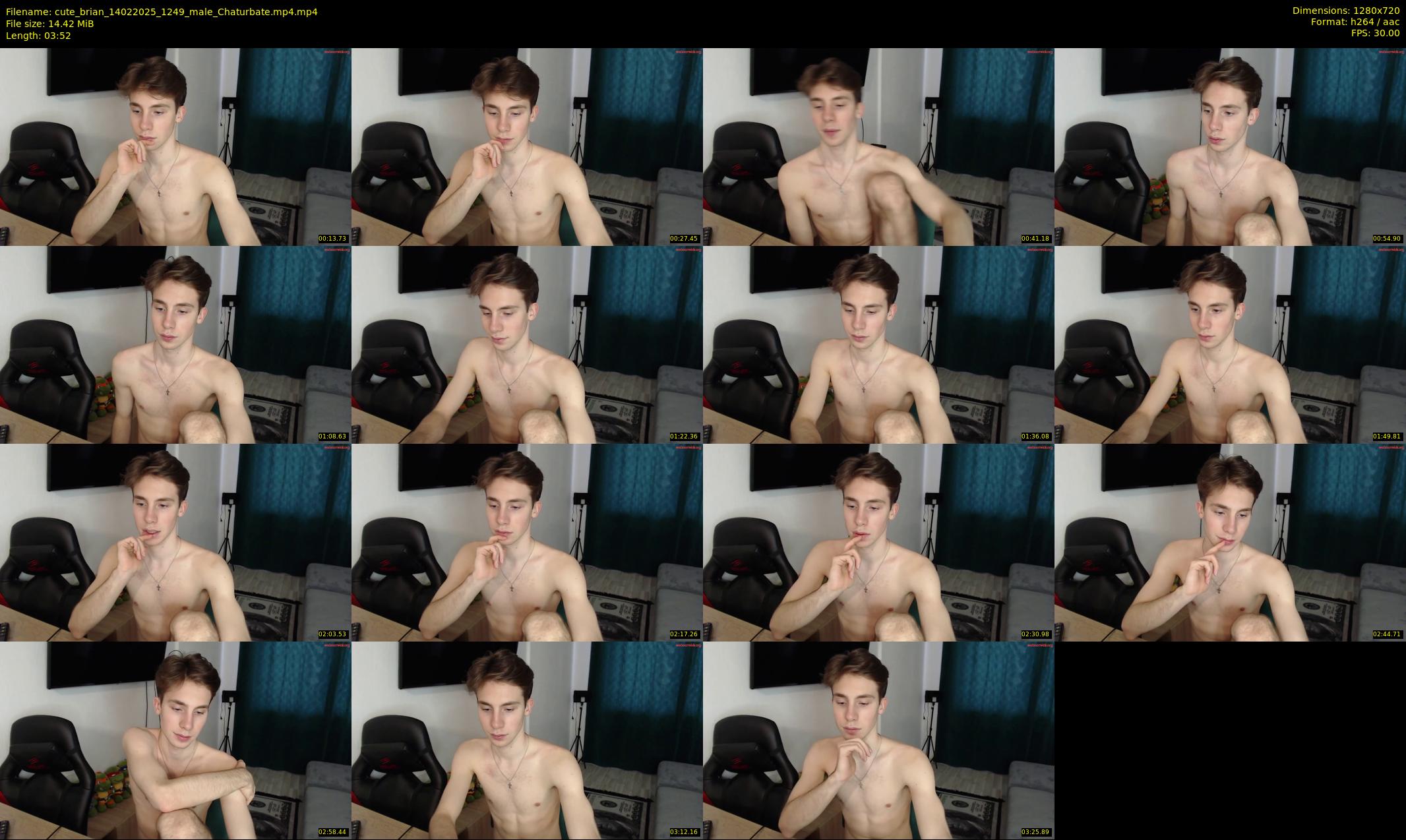 cute_brian — 4 minute Chaturbate male cam show recording, 720p, Feb 14, 2025