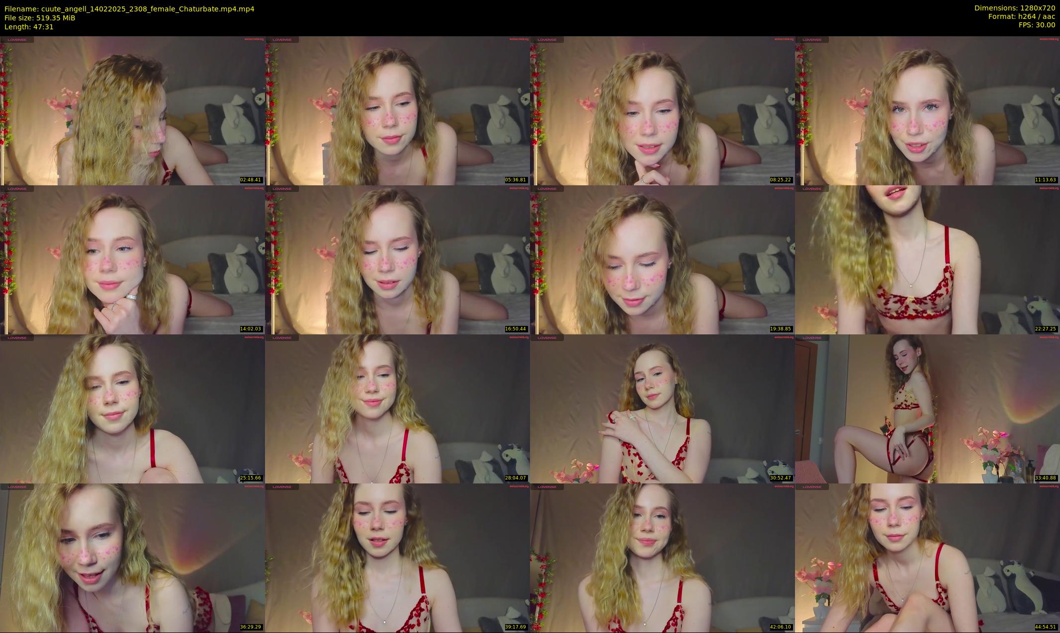 cuute_angell — 48 minute Chaturbate female cam show recording, 720p, Feb 14, 2025