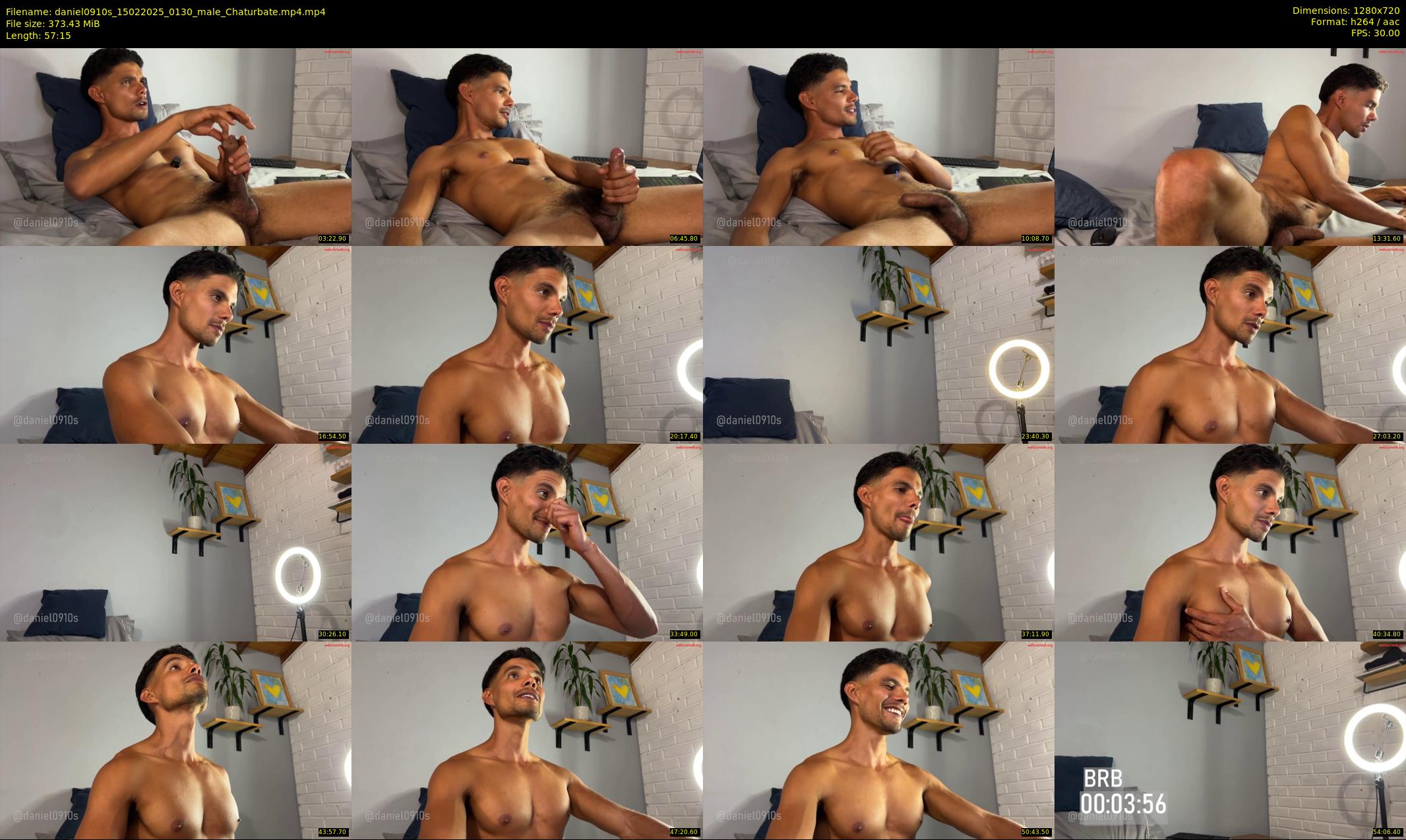 daniel0910s — 58 minute Chaturbate male cam show recording, 720p, Feb 15, 2025