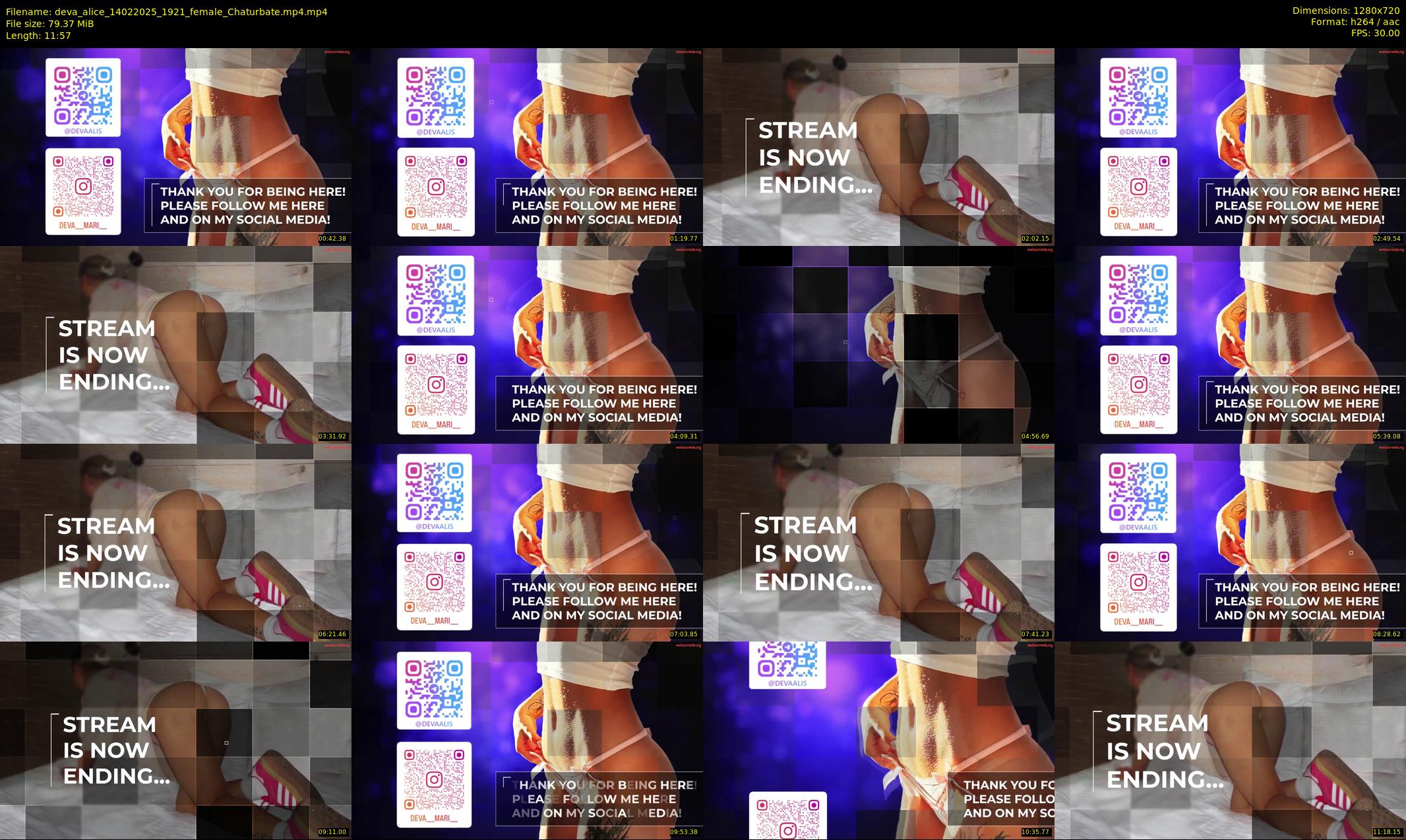 deva_alice — 12 minute Chaturbate female cam show recording, 720p, Feb 14, 2025