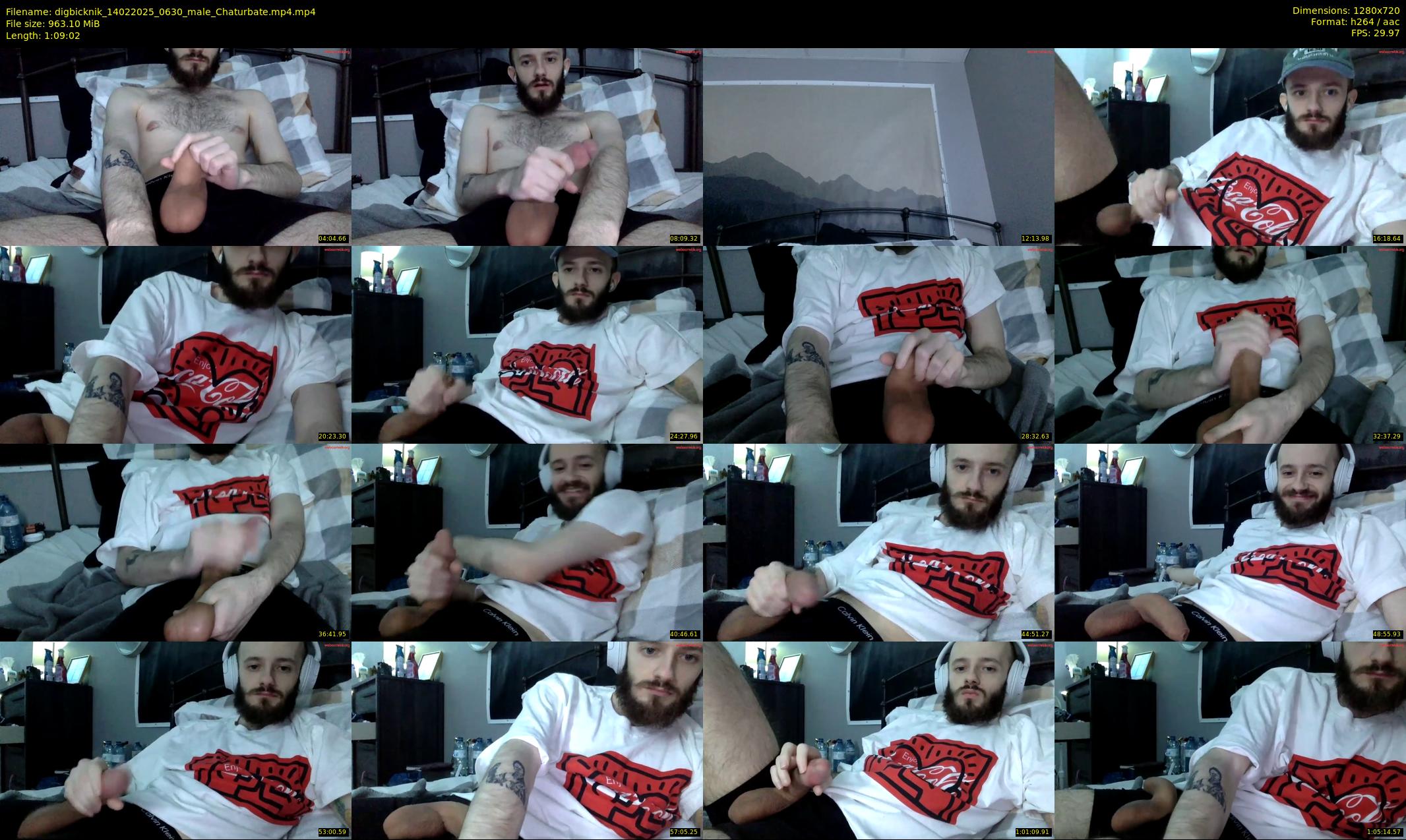 digbicknik — 70 minute Chaturbate male cam show recording, 720p, Feb 14, 2025
