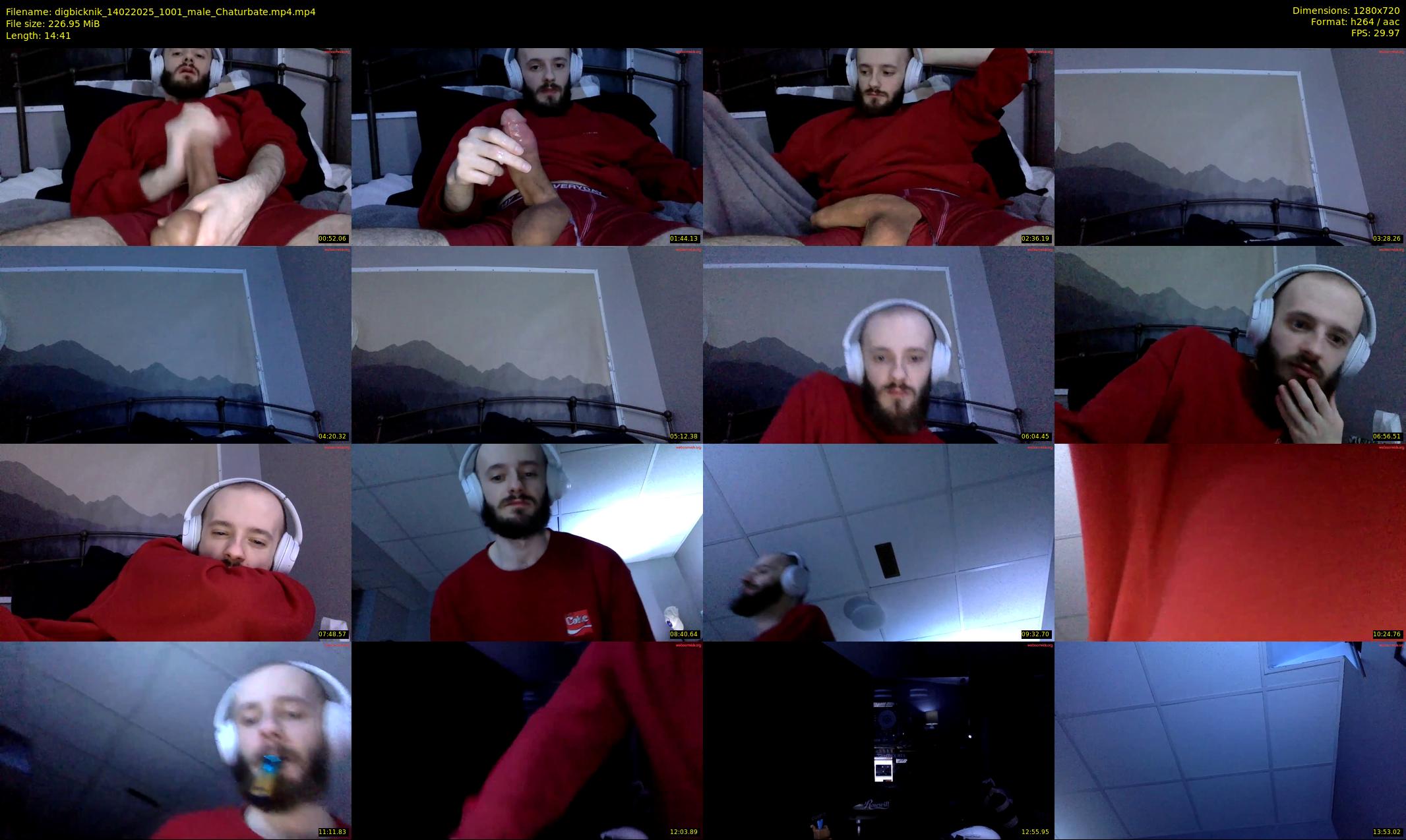 digbicknik — 15 minute Chaturbate male cam show recording, 720p, Feb 14, 2025