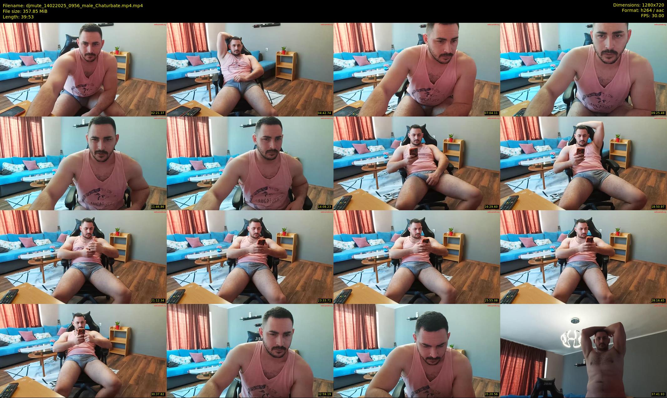 djmute — 40 minute Chaturbate male cam show recording, 720p, Feb 14, 2025