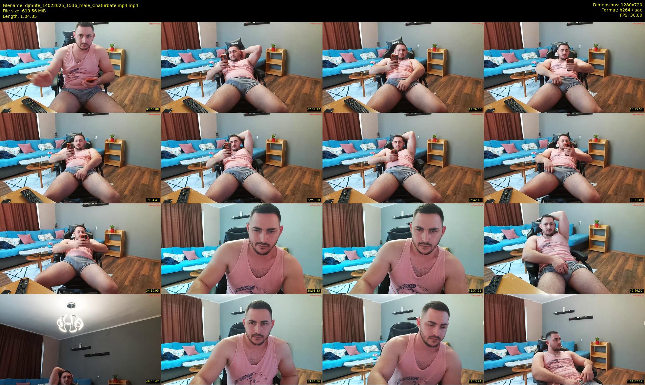 djmute — 65 minute Chaturbate male cam show recording, 720p, Feb 14, 2025