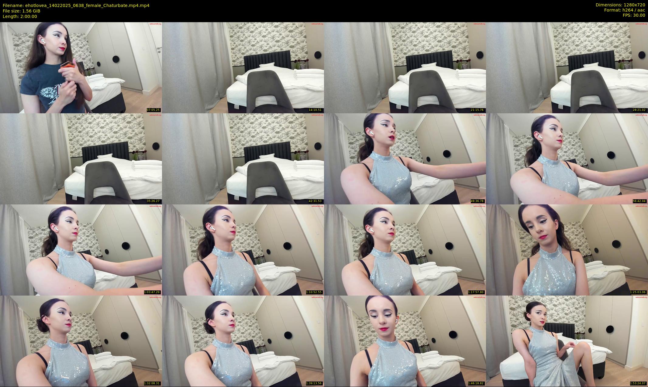 ehotlovea — 120 minute Chaturbate female cam show recording, 720p, Feb 14, 2025