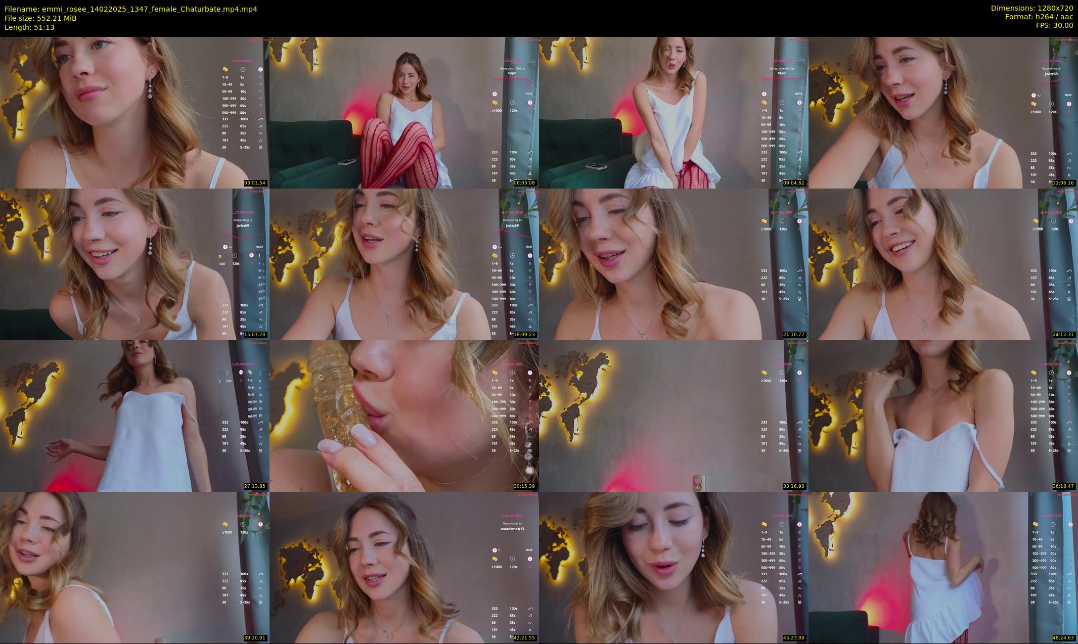 emmi_rosee — 52 minute Chaturbate female cam show recording, 720p, Feb 14, 2025
