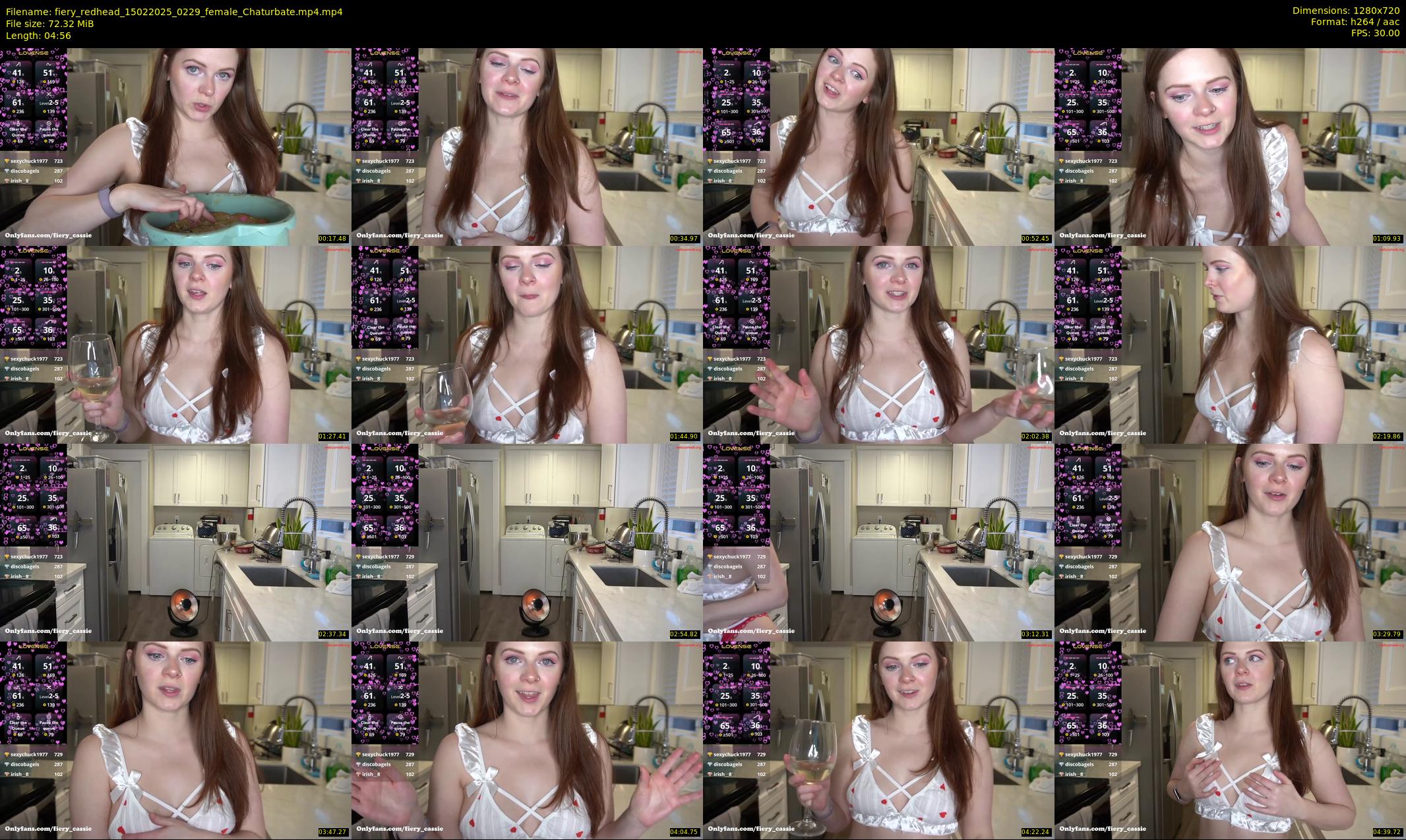 fiery_redhead — 5 minute Chaturbate female cam show recording, 720p, Feb 15, 2025