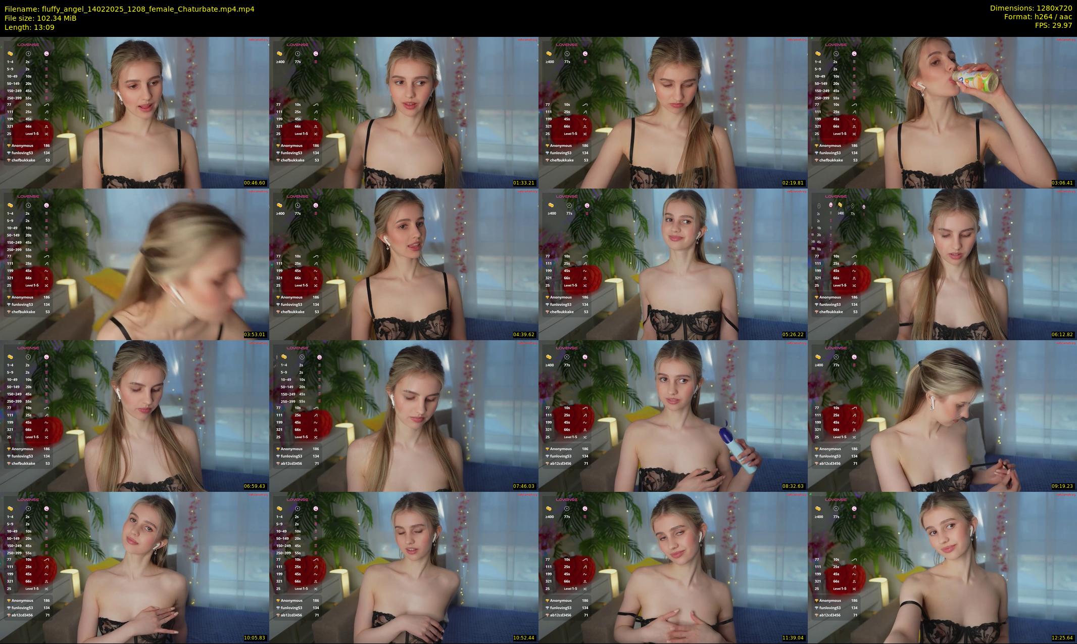 fluffy_angel — 14 minute Chaturbate female cam show recording, 720p, Feb 14, 2025