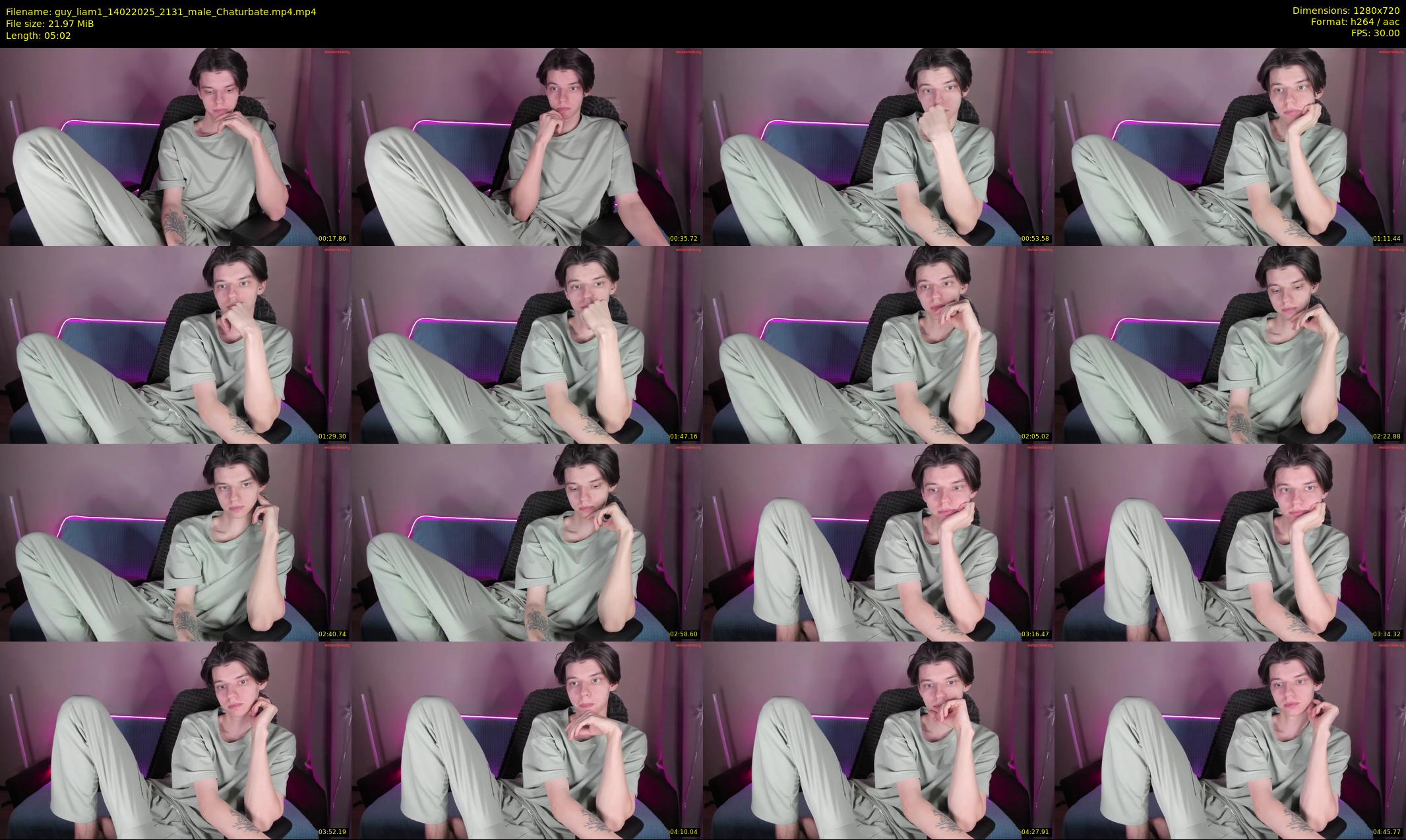 guy_liam1 — 6 minute Chaturbate male cam show recording, 720p, Feb 14, 2025