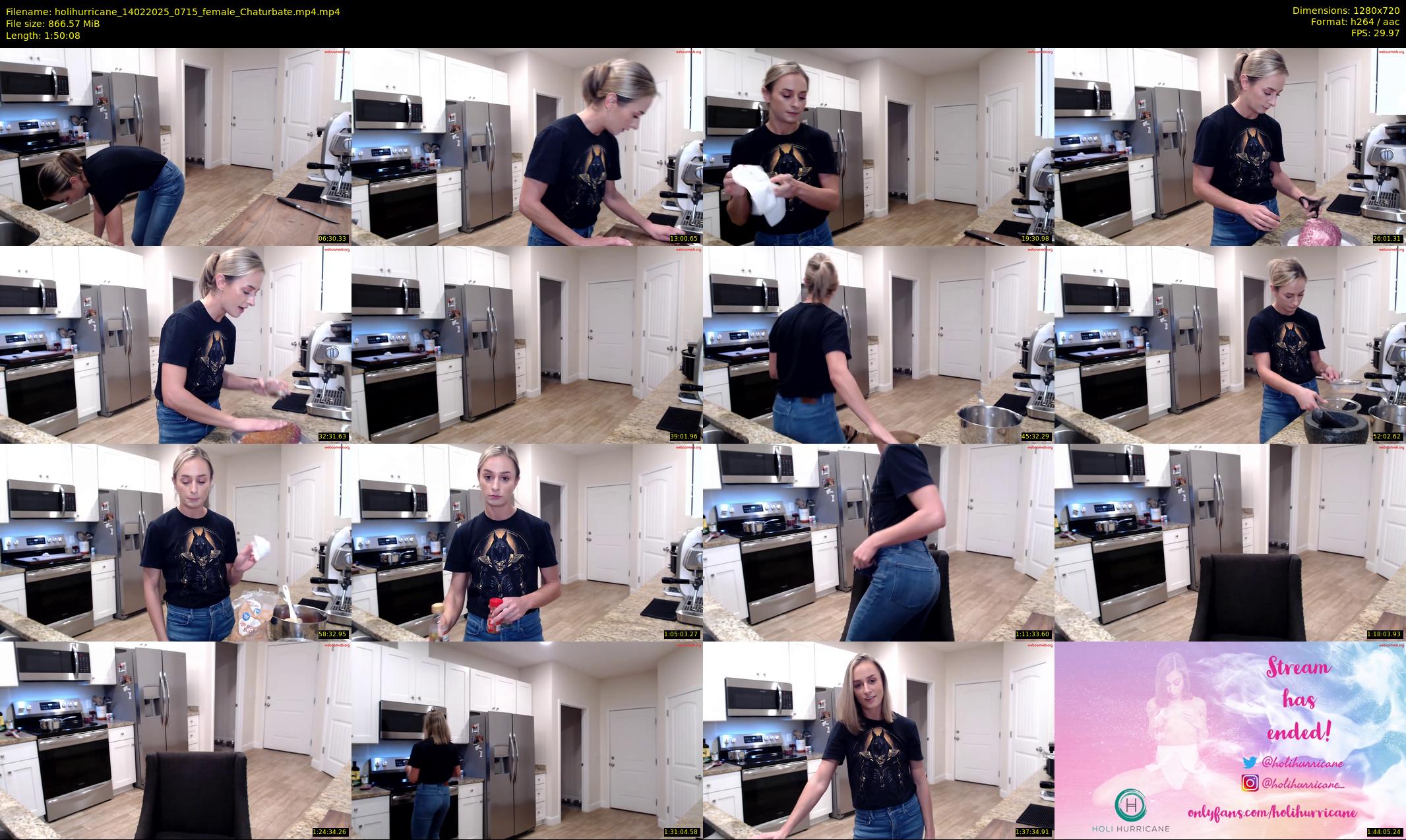 holihurricane — 111 minute Chaturbate female cam show recording, 720p, Feb 14, 2025