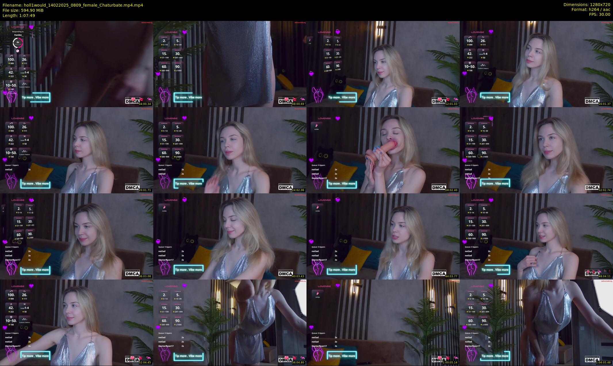 holl1would — 68 minute Chaturbate female cam show recording, 720p, Feb 14, 2025