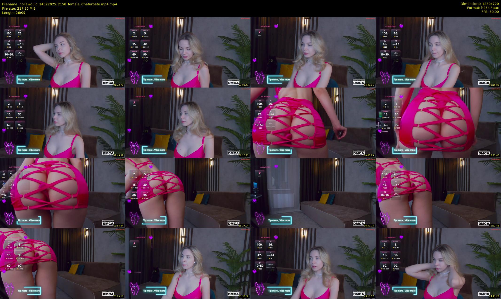 holl1would — 27 minute Chaturbate female cam show recording, 720p, Feb 14, 2025