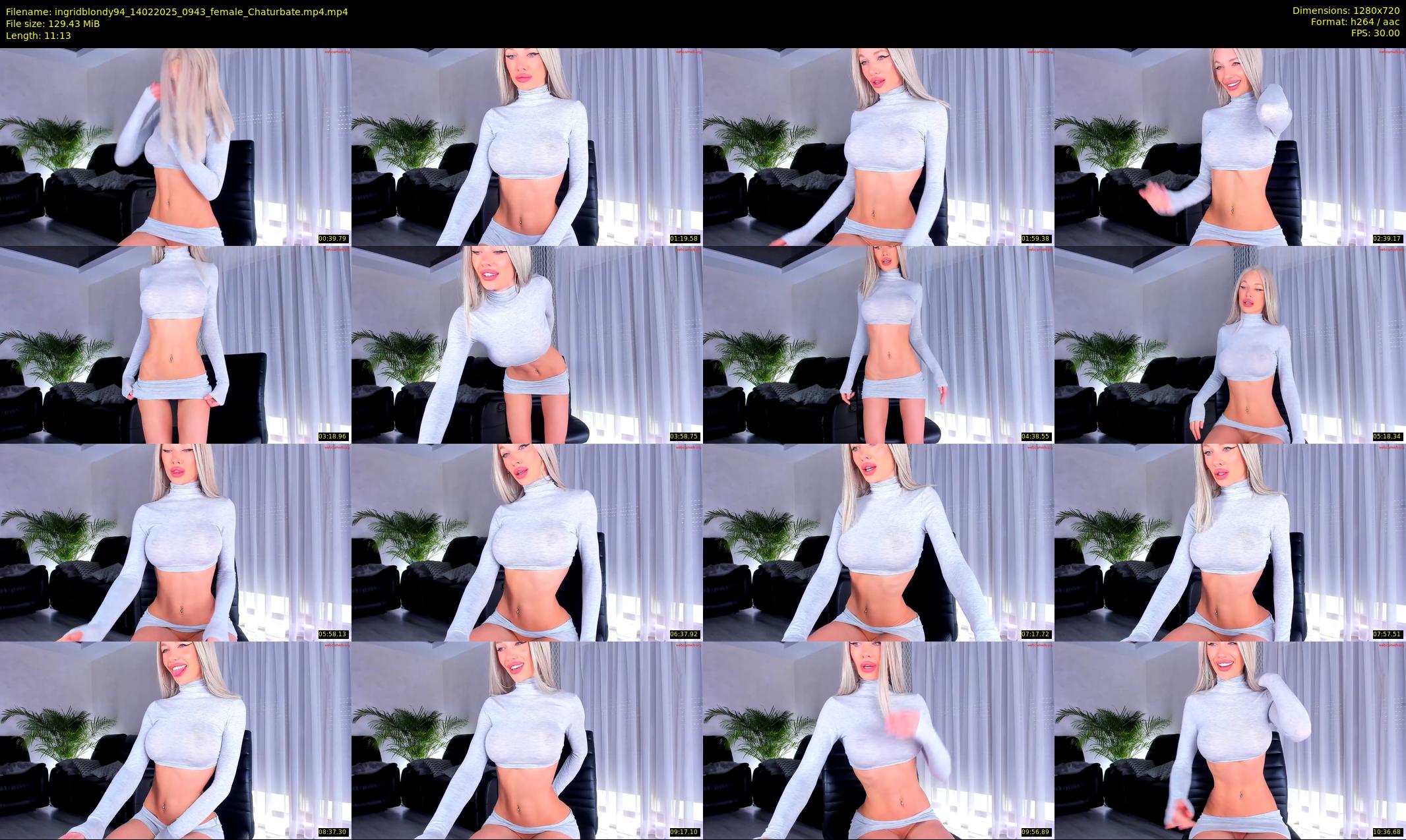 ingridblondy94 — 12 minute Chaturbate female cam show recording, 720p, Feb 14, 2025