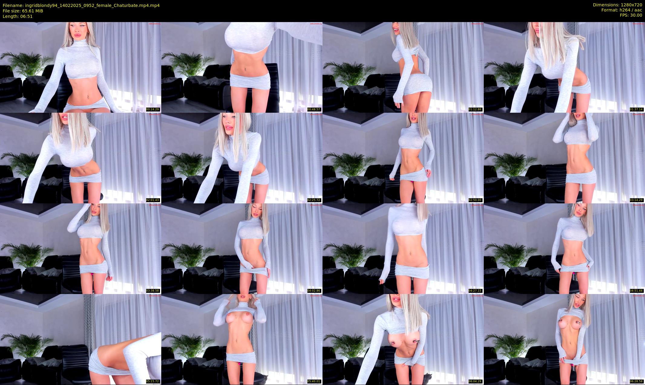 ingridblondy94 — 7 minute Chaturbate female cam show recording, 720p, Feb 14, 2025