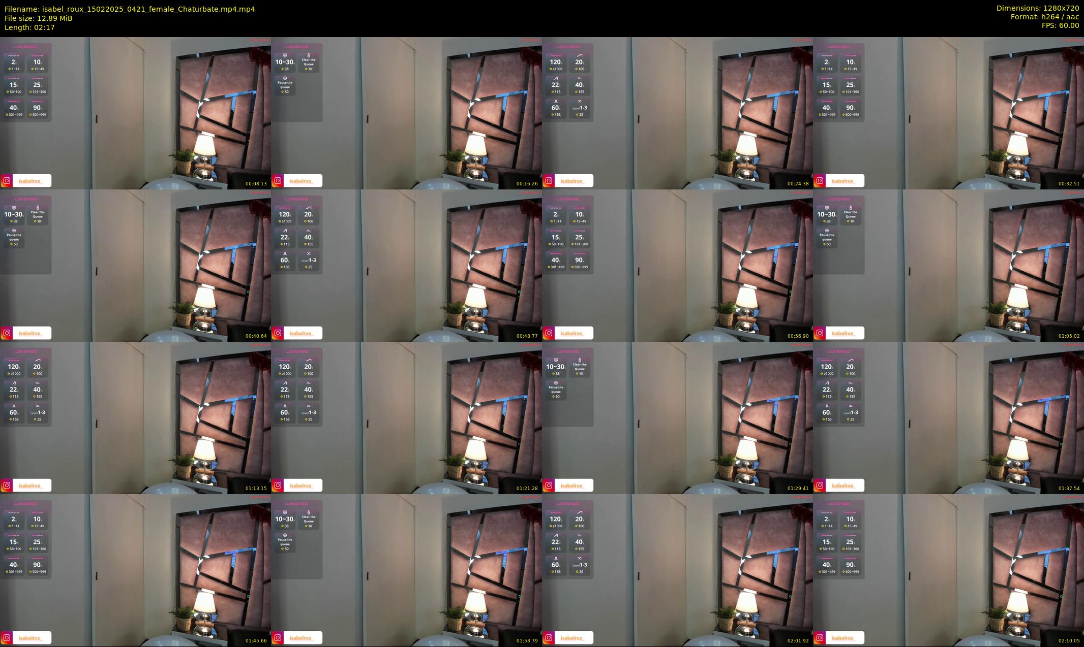 isabel_roux — 3 minute Chaturbate female cam show recording, 720p, Feb 15, 2025