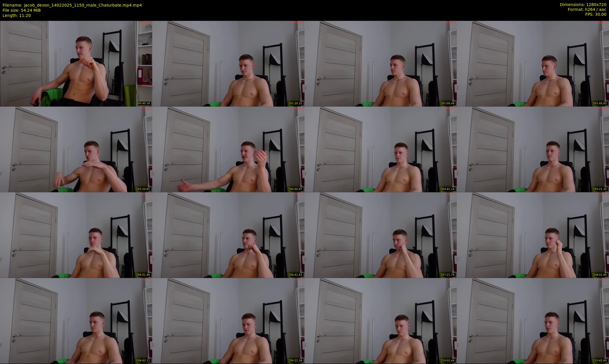 jacob_devon — 12 minute Chaturbate male cam show recording, 720p, Feb 14, 2025